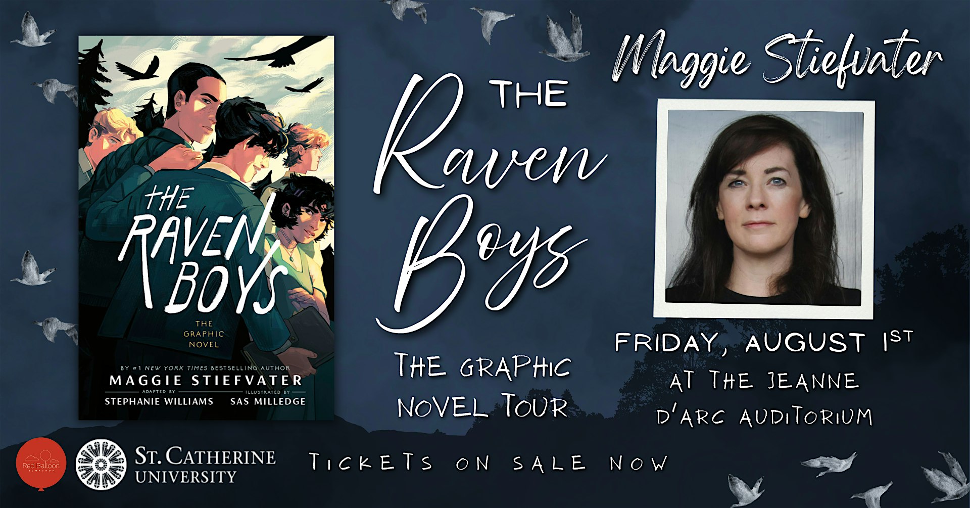 Maggie Stiefvater, THE RAVEN BOYS: THE GRAPHIC NOVEL at St. Catherine University – Saint Paul, MN