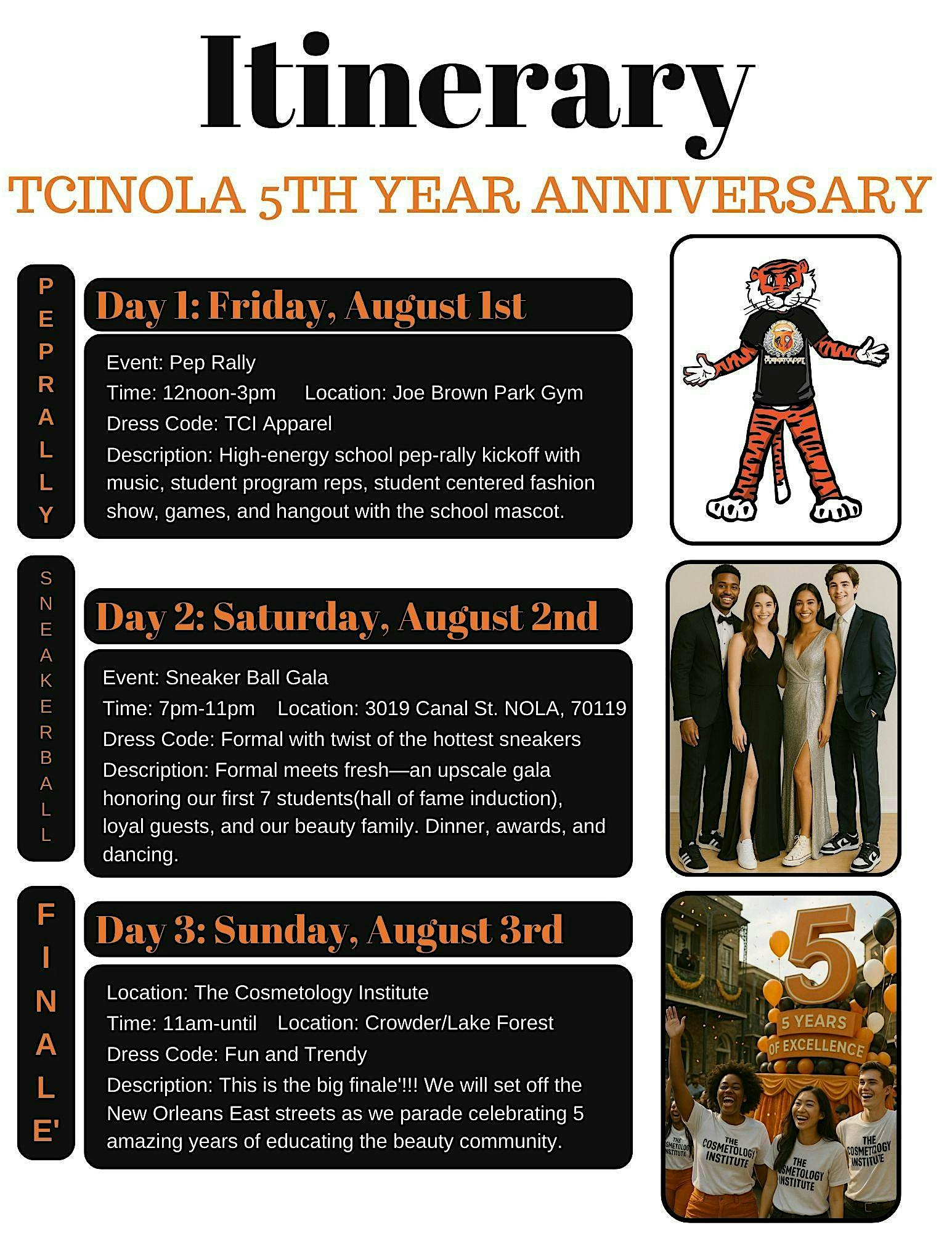 TCI PEP-RALLY and SNEAKER BALL GALA at Joe W. Brown Park – New Orleans, LA