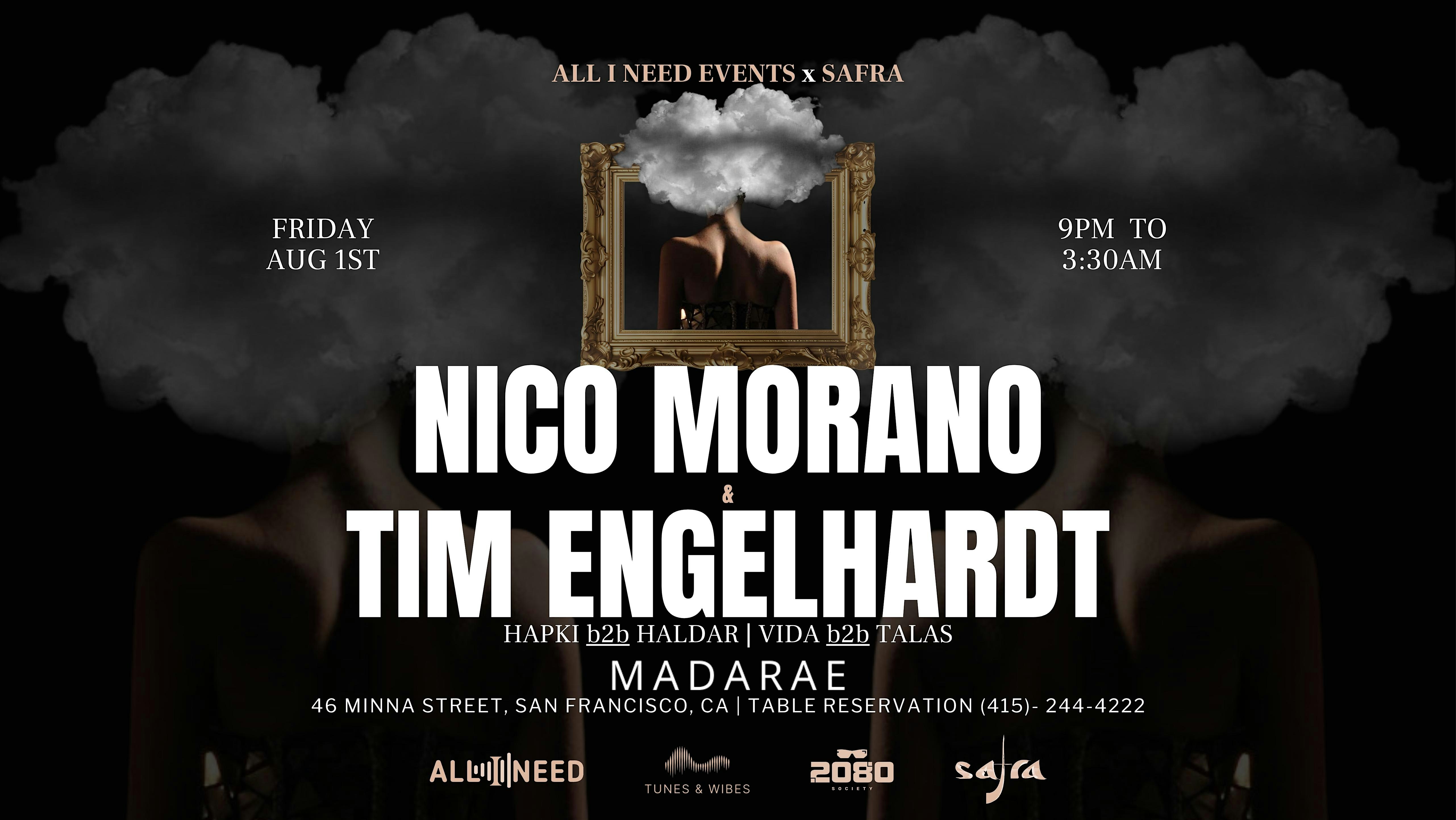 TIM ENGELHARDT + NICO MORANO [AFRO & DEEP HOUSE] at Madarae at Madarae – San Francisco, CA