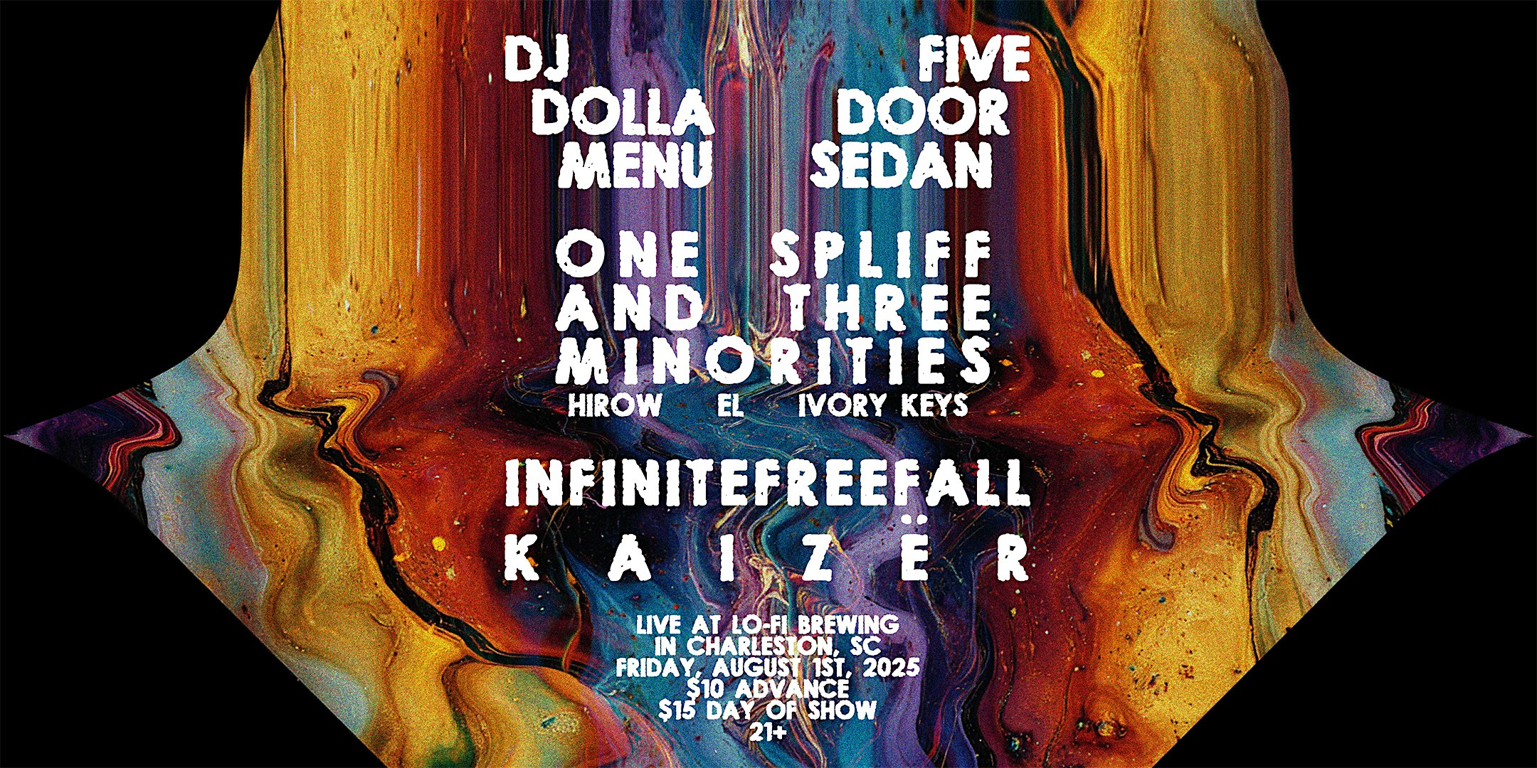 DJ Dolla Menu, Five Door Sedan, One Spliff and the Three Minorties… at LO-Fi Brewing – Charleston, SC