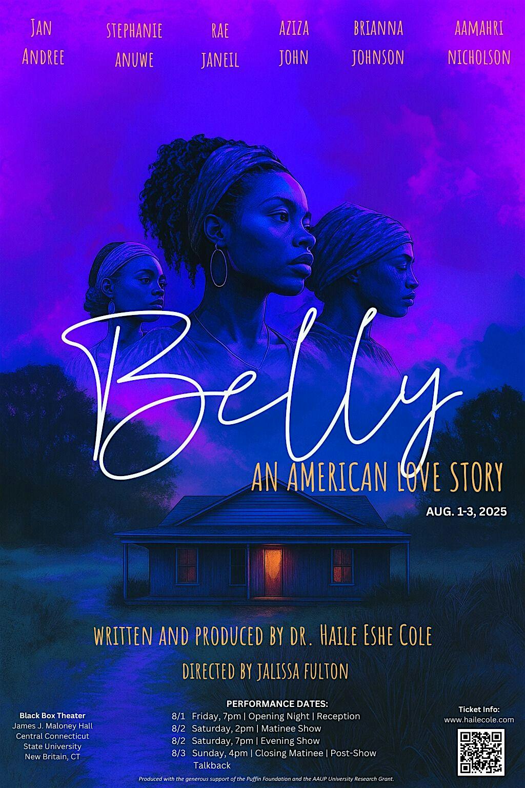 Belly: An American Love Story at Black Box Theater, James J. Maloney Hall – New Britain, CT
