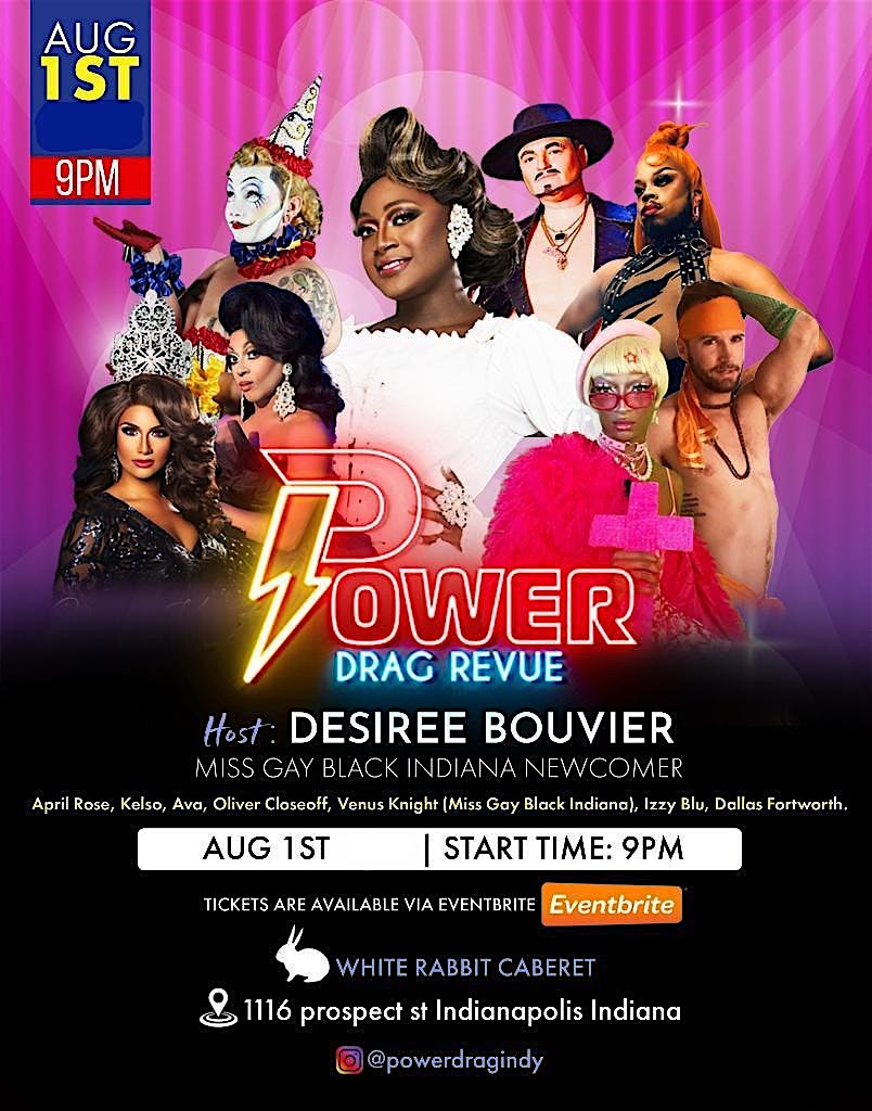 POWER: Drag Revue at White Rabbit Cabaret – Indianapolis, IN