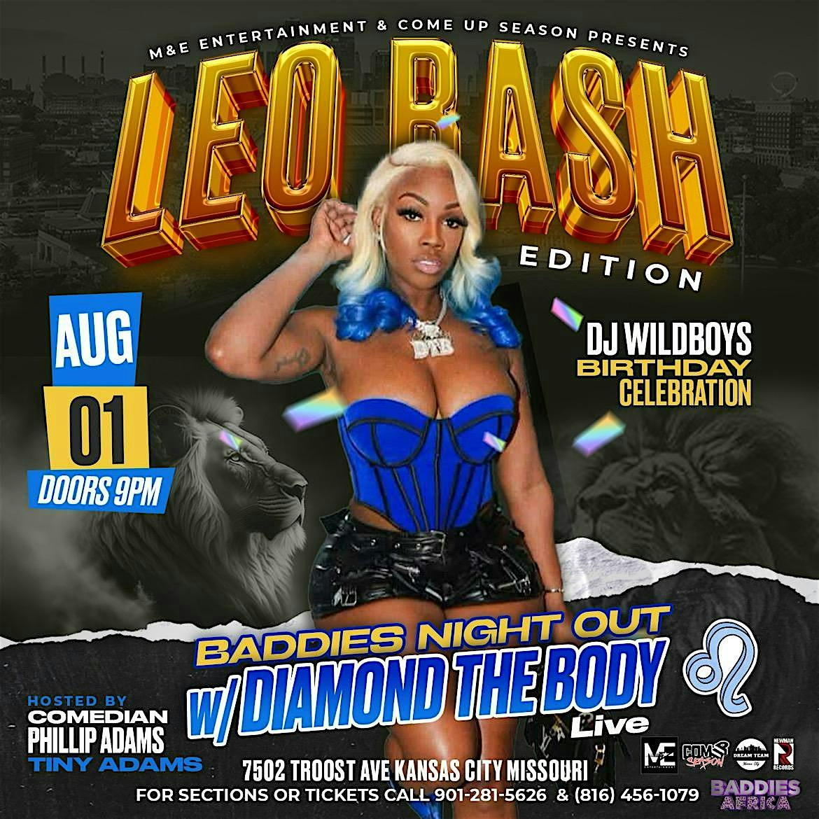 Leo Bash Live With Diamond The Body at 7502 Troost Ave – Kansas City, MO