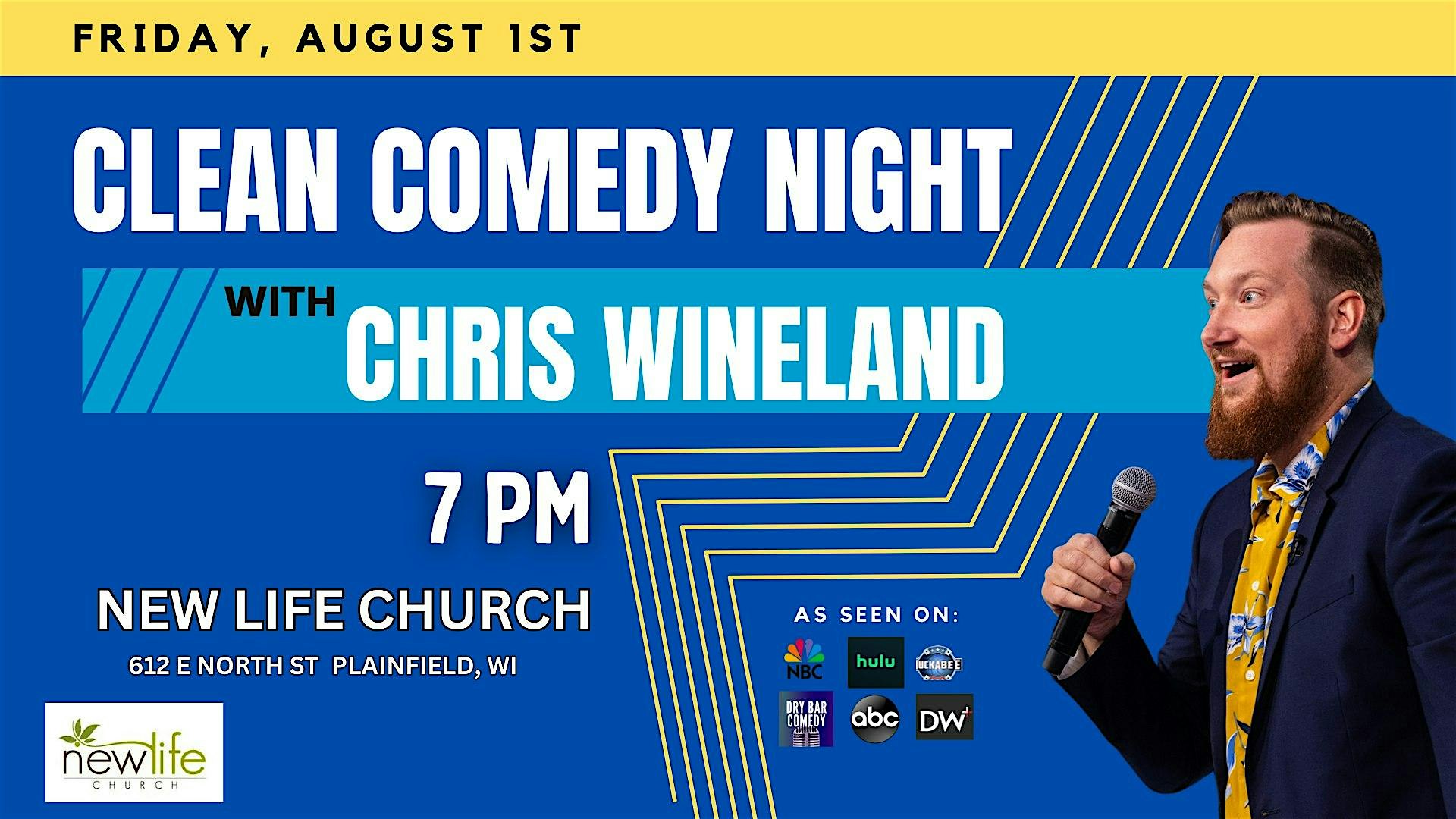 Clean Comedy Night in Plainfield at New Life Assembly of God Church – Plainfield, WI