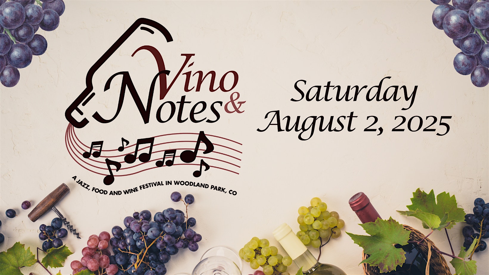 Vino & Notes Wine Festival at Memorial Park, North Park Street, Woodland Park, CO, USA – Woodland Park, CO