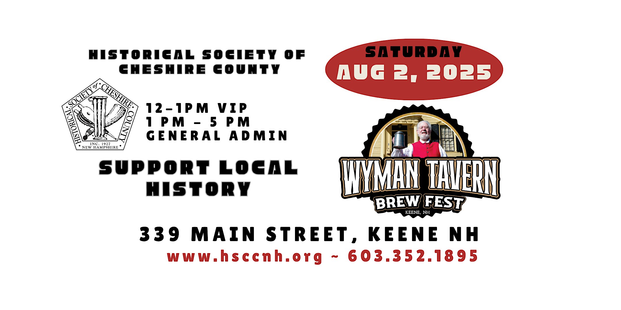 Wyman Tavern Brew Fest 2025 at 349 Main St – Keene, NH