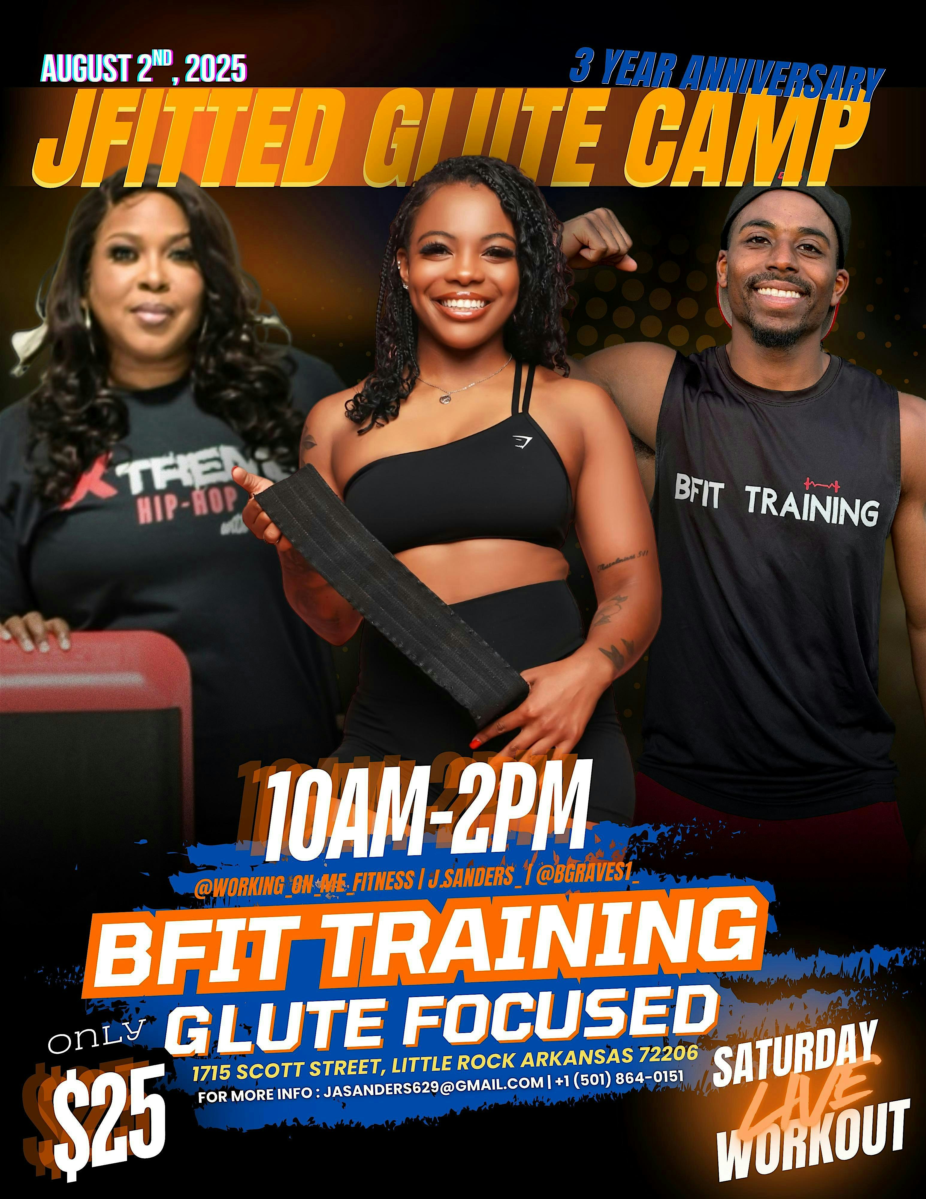 GLUTE CAMP 3YEAR ANNIVERSARY at 1715 Scott St – Little Rock, AR