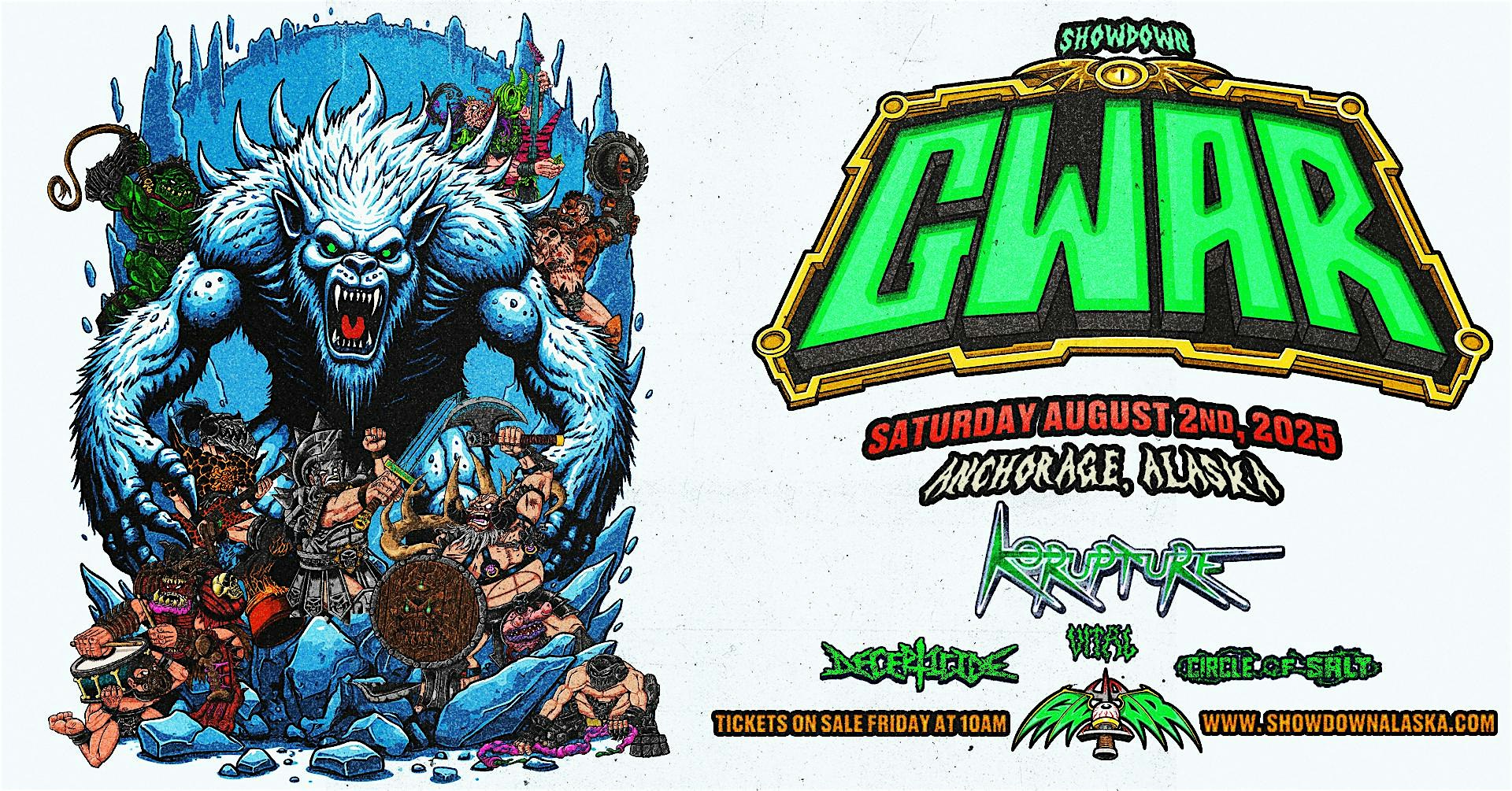 GWAR at Williwaw Social – Anchorage, AK