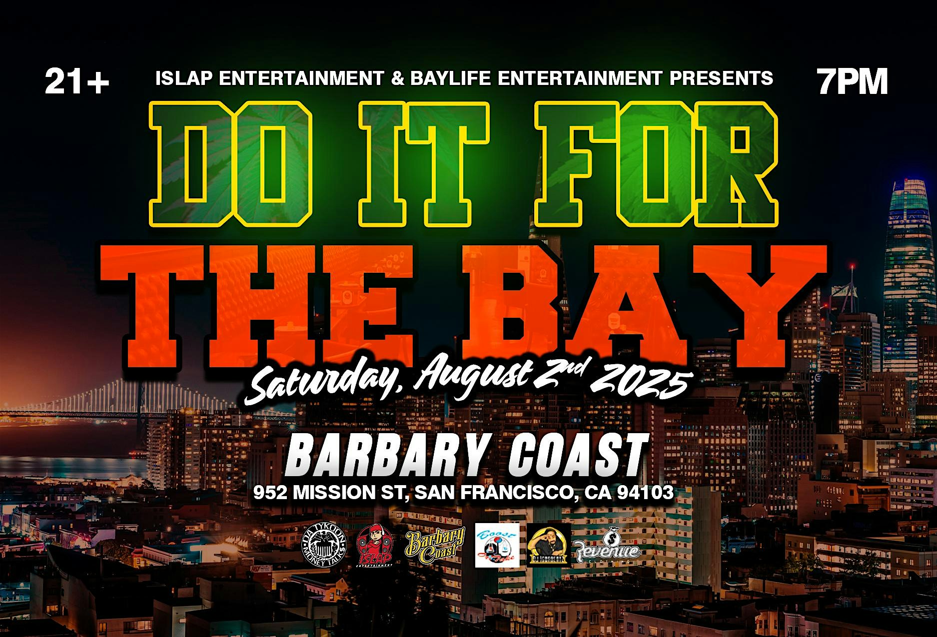 Do it for the Bay at Barbary Coast – San Francisco, CA