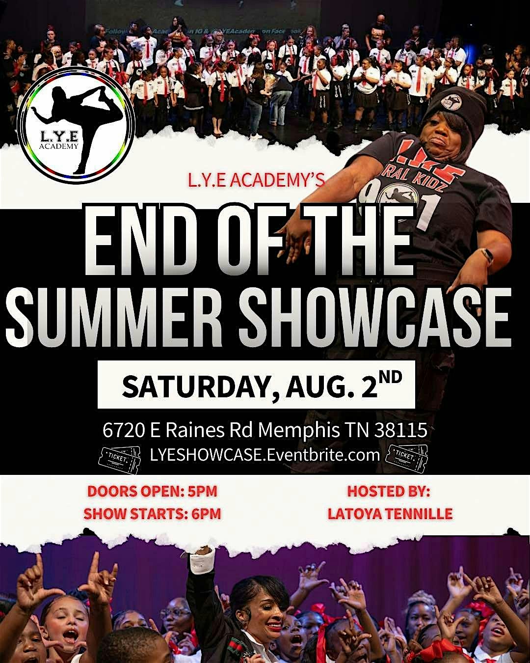 L.Y.E’s End Of The Summer Showcase ! at 6720 E Raines Rd – Memphis, TN