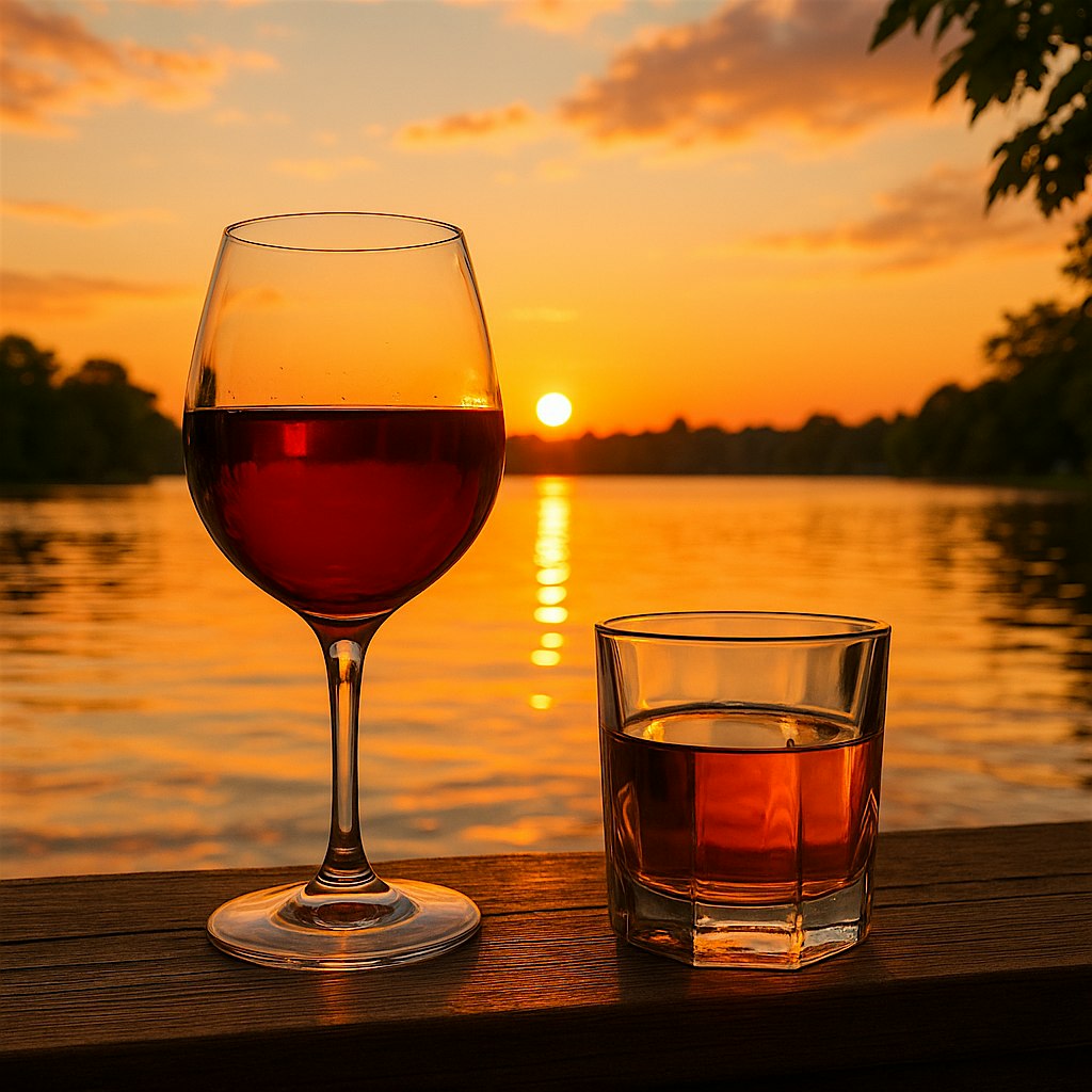 Sunset Sips: A Short-Sleeve Formal Wine & Bourbon Tasting at The Mercantile by Copper Dwelling & Design – Rock Hill, SC