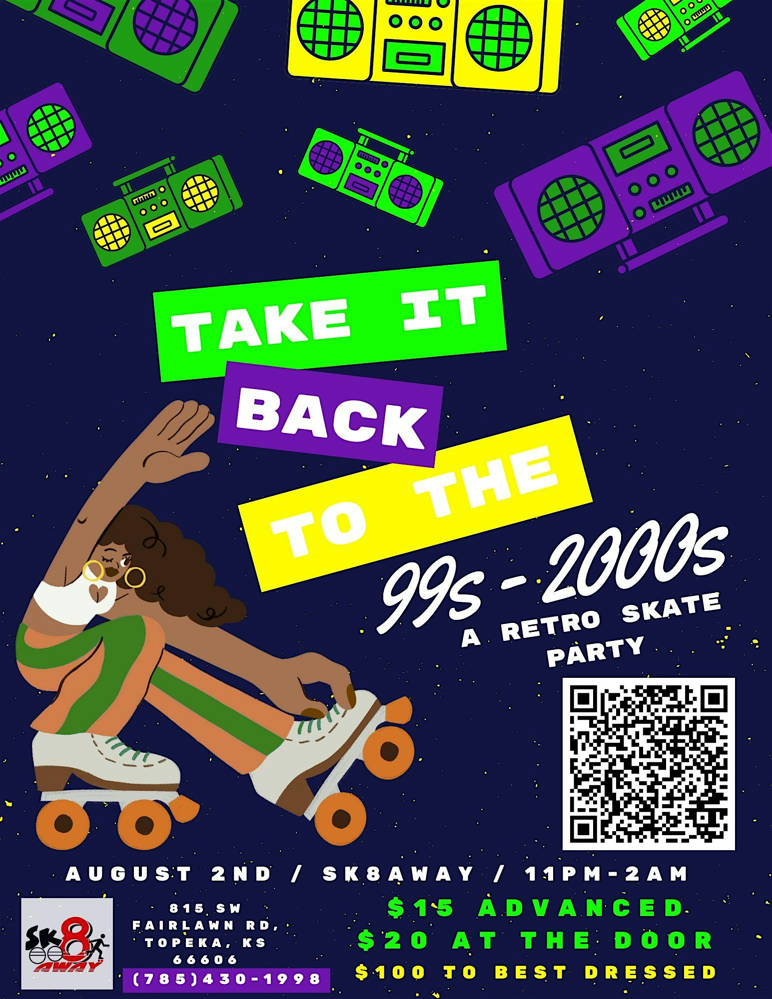 99s-2000s Skate Party at Sk8away Inc. – Topeka, KS