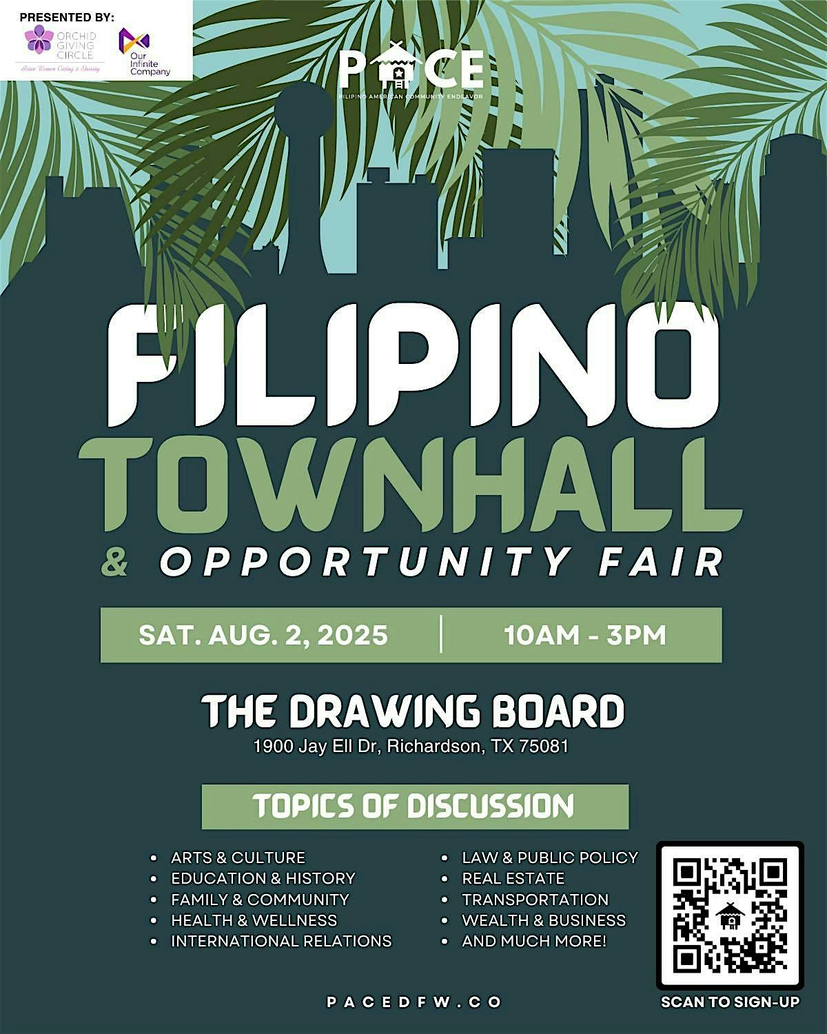 DFW Filipino Town Hall and Opportunity Fair at The Drawing Board – Richardson, TX