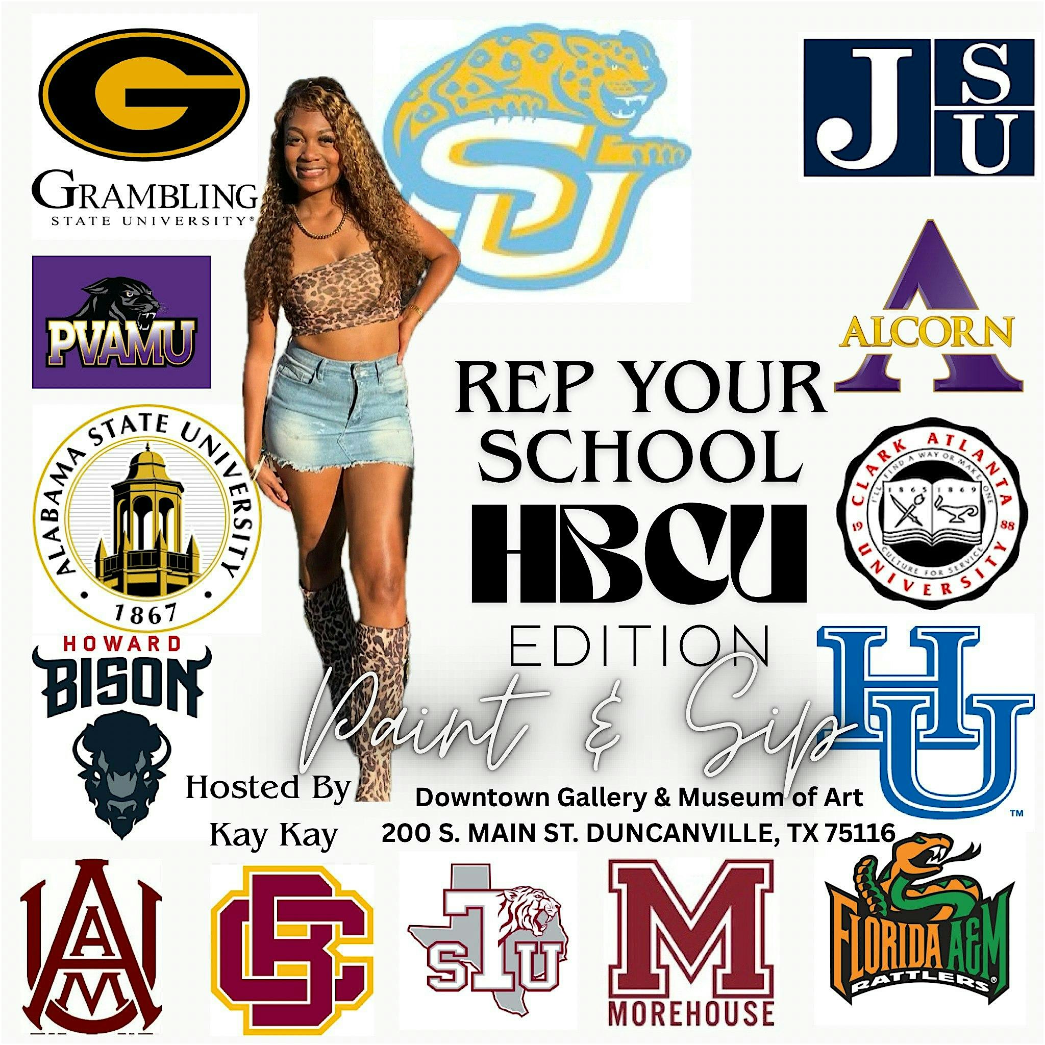 Rep Your School HBCU Paint & Sip at Downtown Gallery & Museum of Art – Duncanville, TX