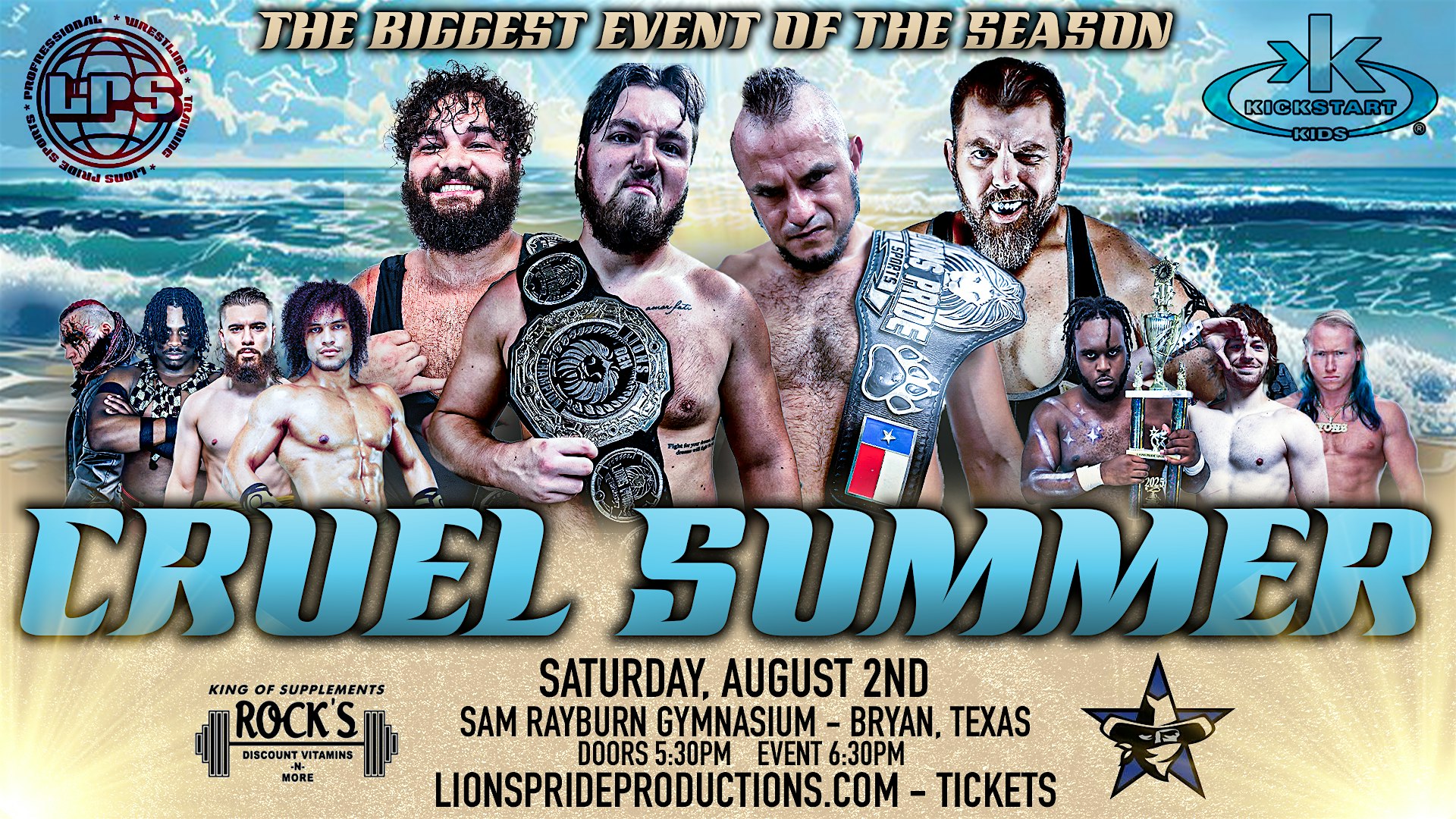 CRUEL SUMMER presented by Lions Pride Sports at Sam Rayburn Intermediate School – Bryan, TX