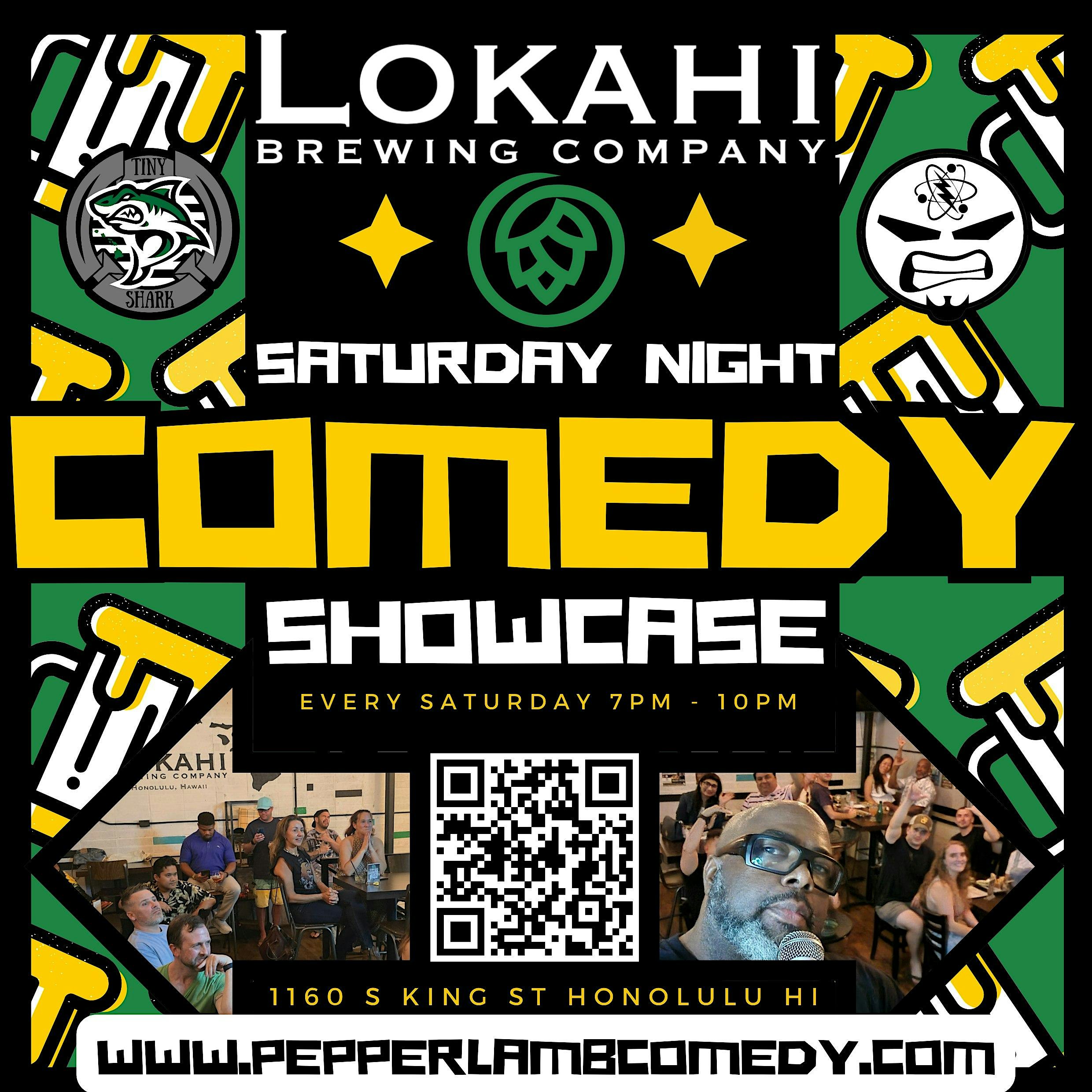 Comedy Showcase Saturdays – AUGUST 2nd – Lokahi Brewery at Lokahi Brewing Company – Honolulu, HI