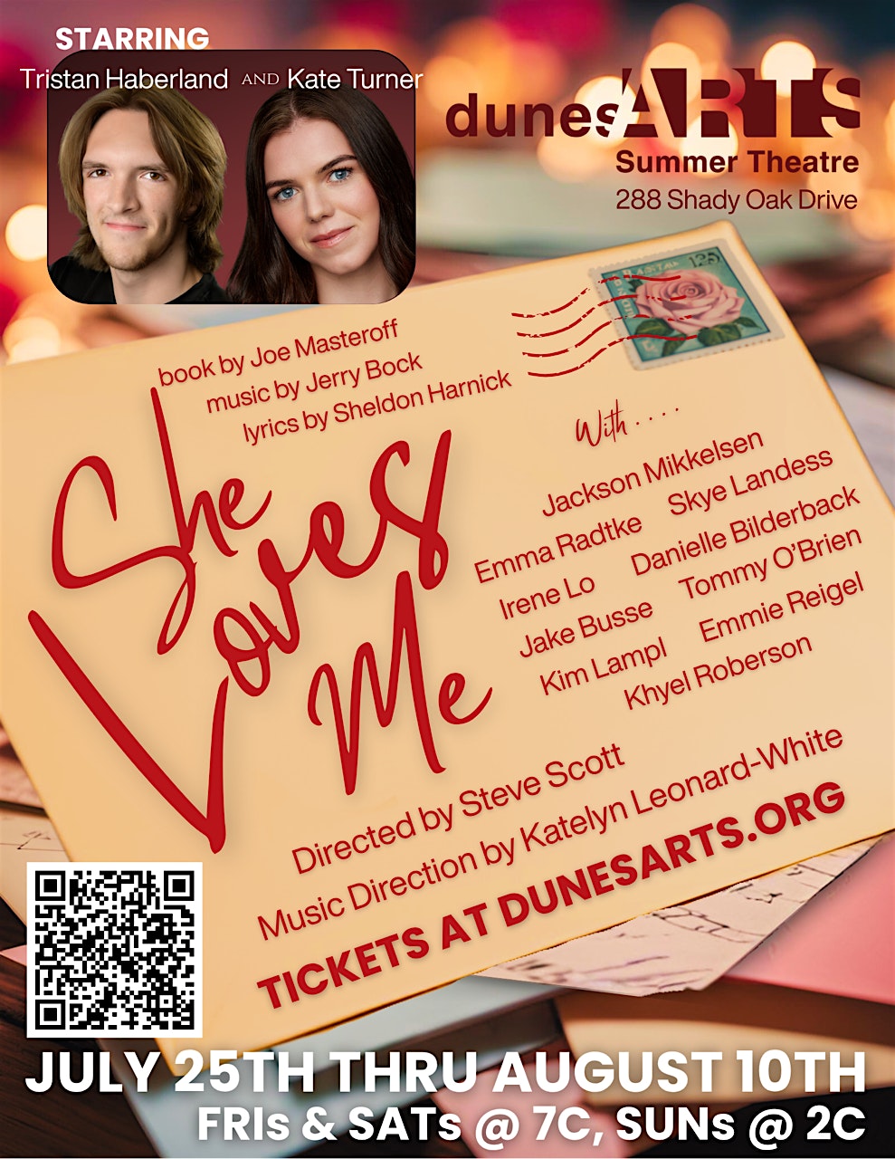 She Loves Me, July 25-August 10 at Dunes Summer Theatre – Michigan City, IN