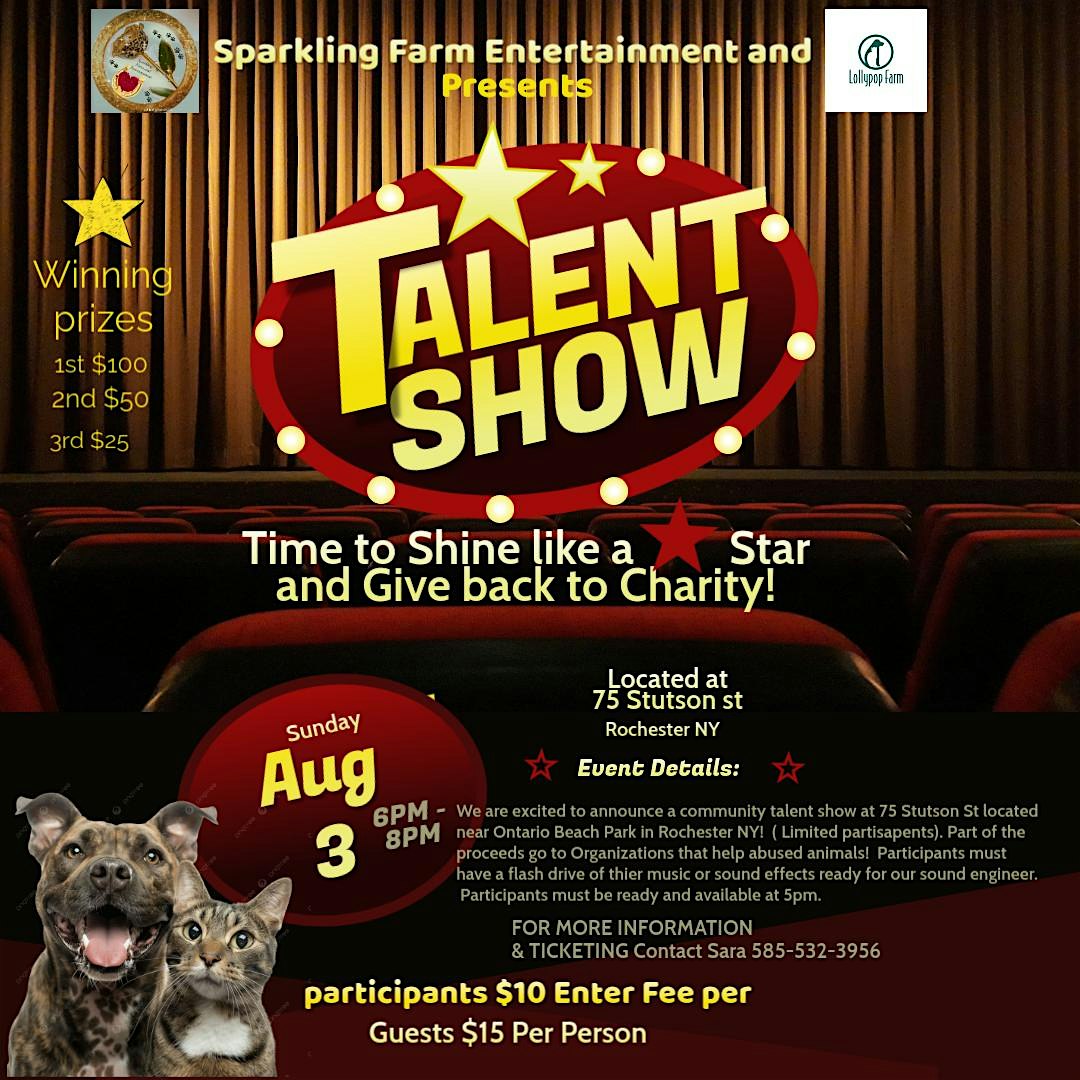 Talent show fundraiser at 75 Stutson St – Rochester, NY