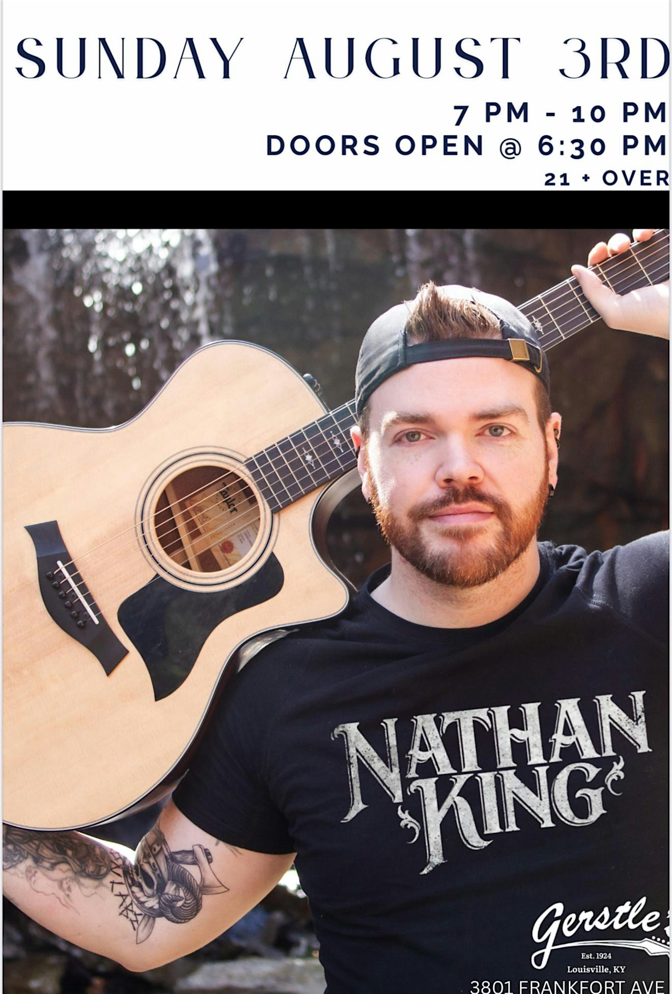 Nathan King Live at Gerstle’s at 3801 Frankfort Ave – Louisville, KY