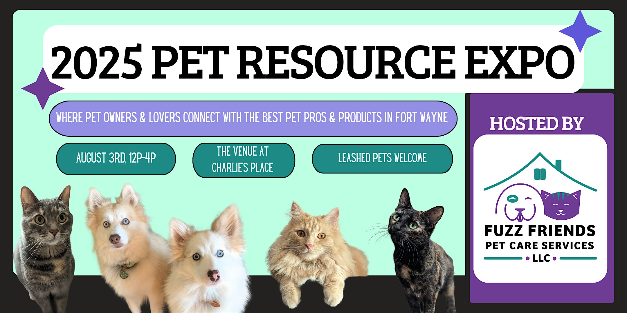 2025 Pet Resource Expo by Fuzz Friends at Charlie’s Place – Fort Wayne, IN
