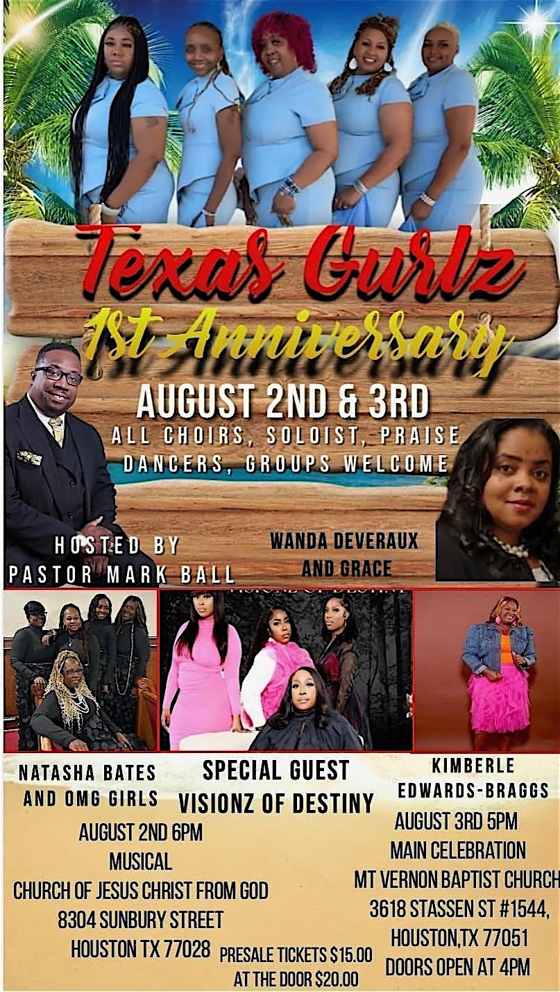 Texas Gurlz 1yr Anniversary at Mt. Vernon Baptist Church, Inc. – Houston, TX