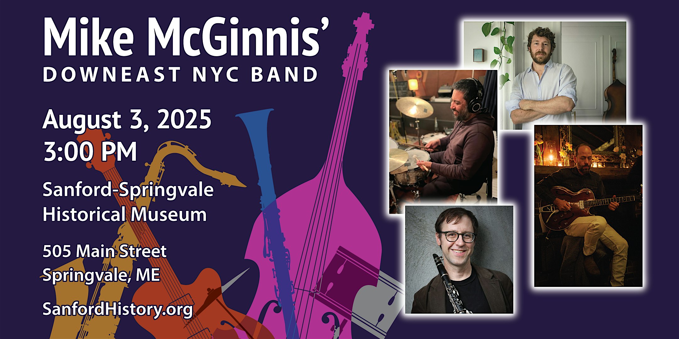 Mike McGinnis’ Downeast NYC Band at 505 Main St – Sanford, ME
