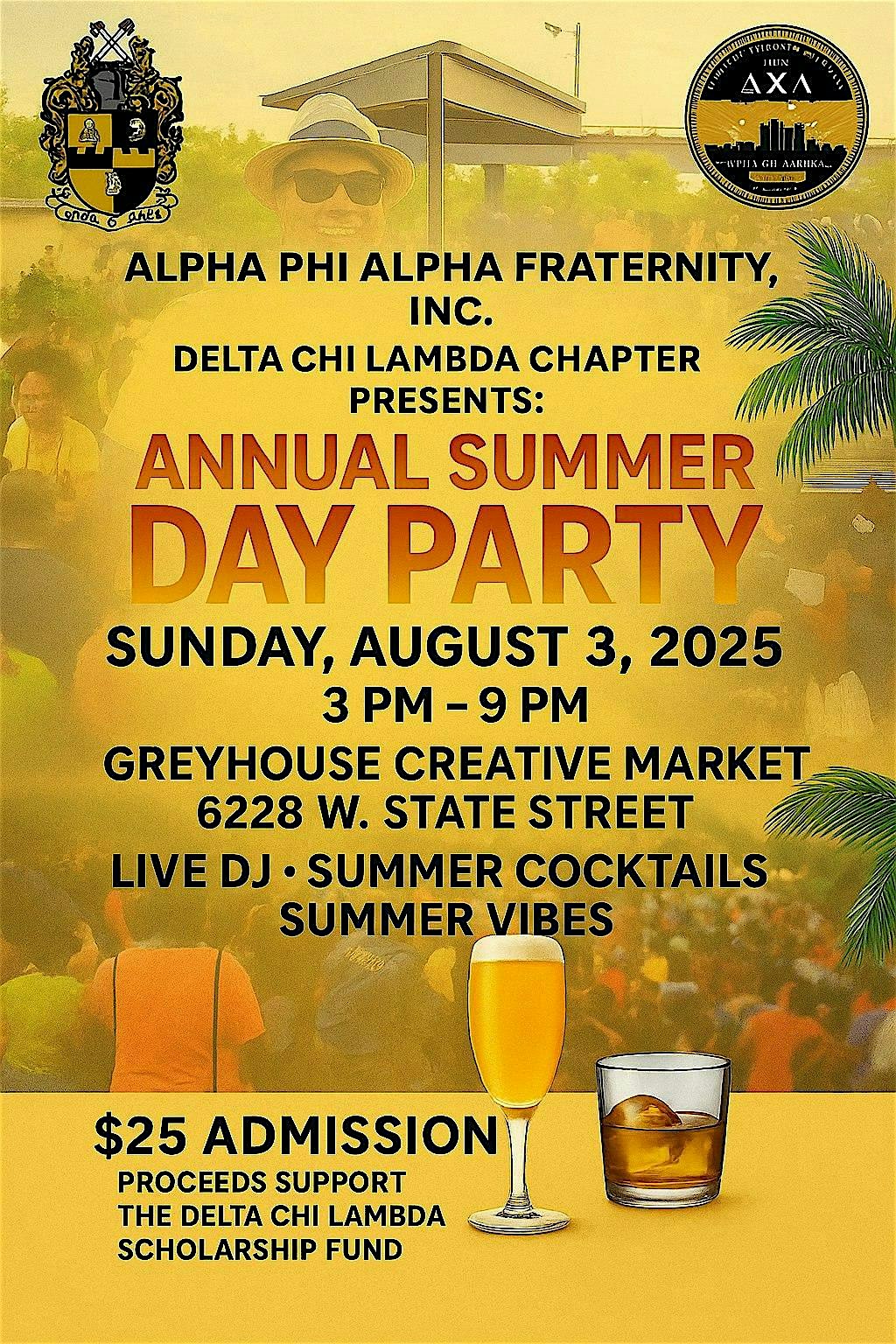 Alpha Phi Alpha Fraternity Inc., âShades and Sundresses Day Partyâ at GreyHouse Creative Market – Wauwatosa, WI