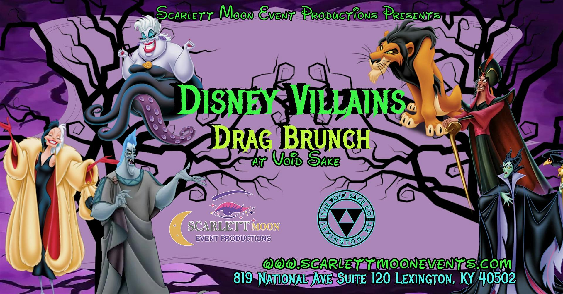 Disney Villains Drag Brunch at The Void Sake Company – Lexington, KY