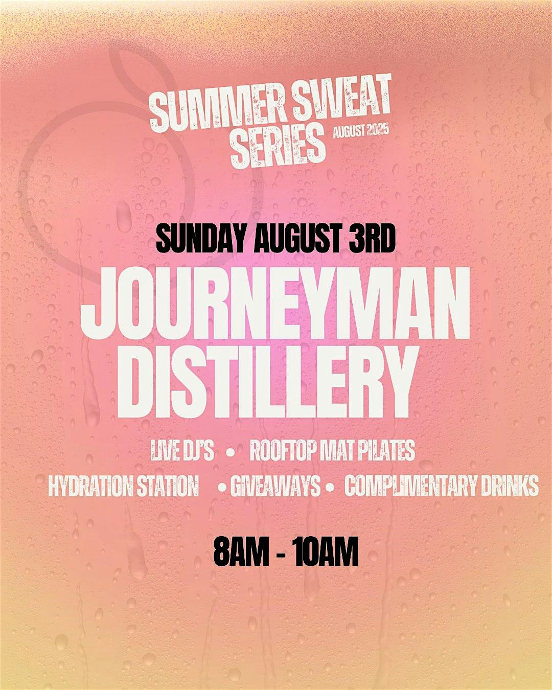 Sweat 219 Summer Series: Journeyman Distillery at Journeyman at American Factory – Valparaiso, IN – Valparaiso, IN