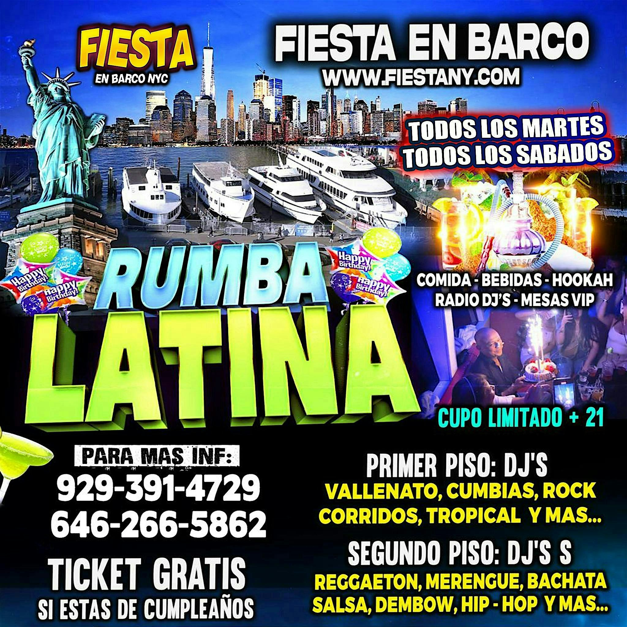 LA FIESTA EN BARCO #1 DE MANHATTAN NEW YORK at 2430 FDR Dr, New York, NY 10010 – New York, NY