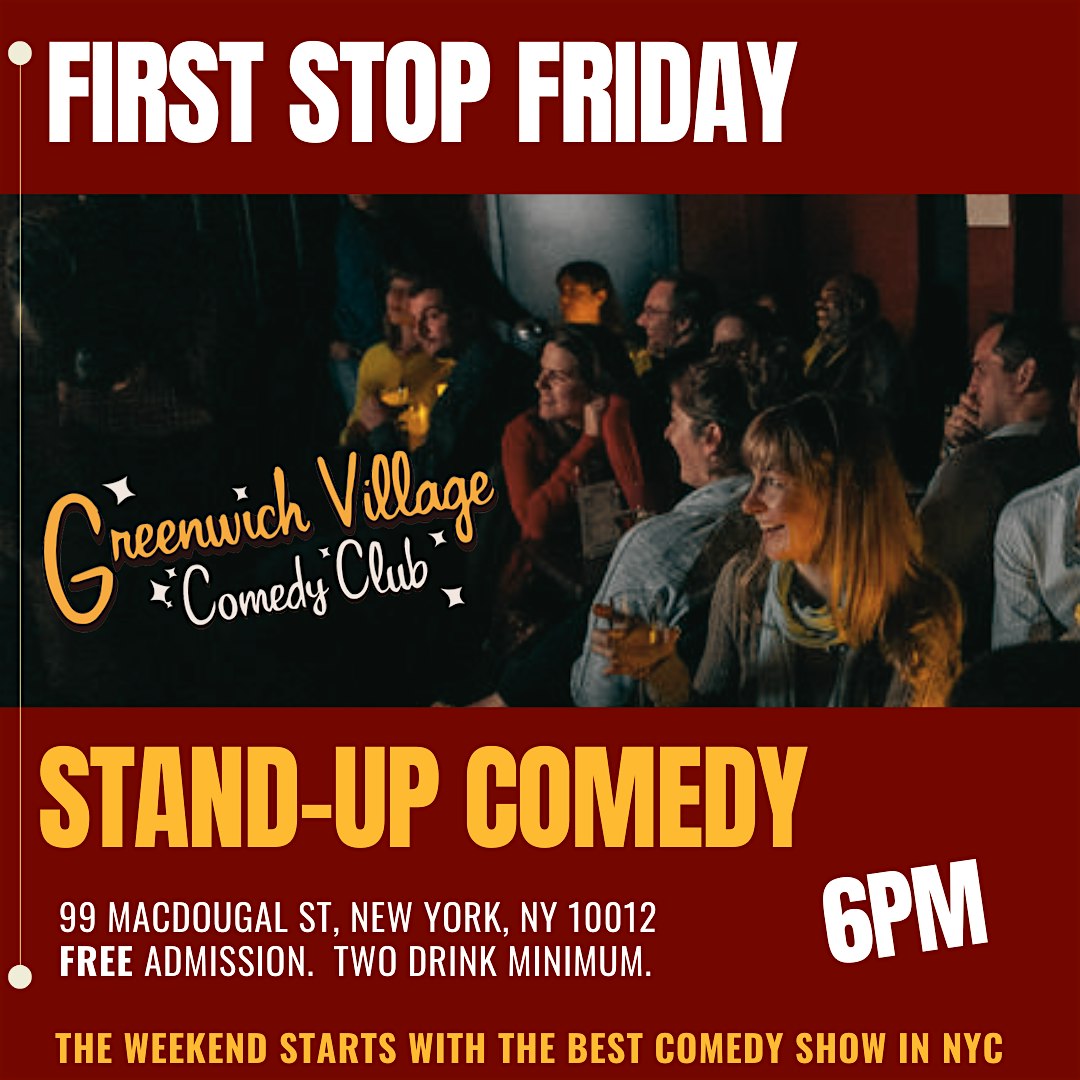 Sunday Free Comedy Show Tickets! Stand-Up Comedy in Greenwich Village at Greenwich Village Comedy Club, MacDougal Street, New York, NY, USA – New York, NY