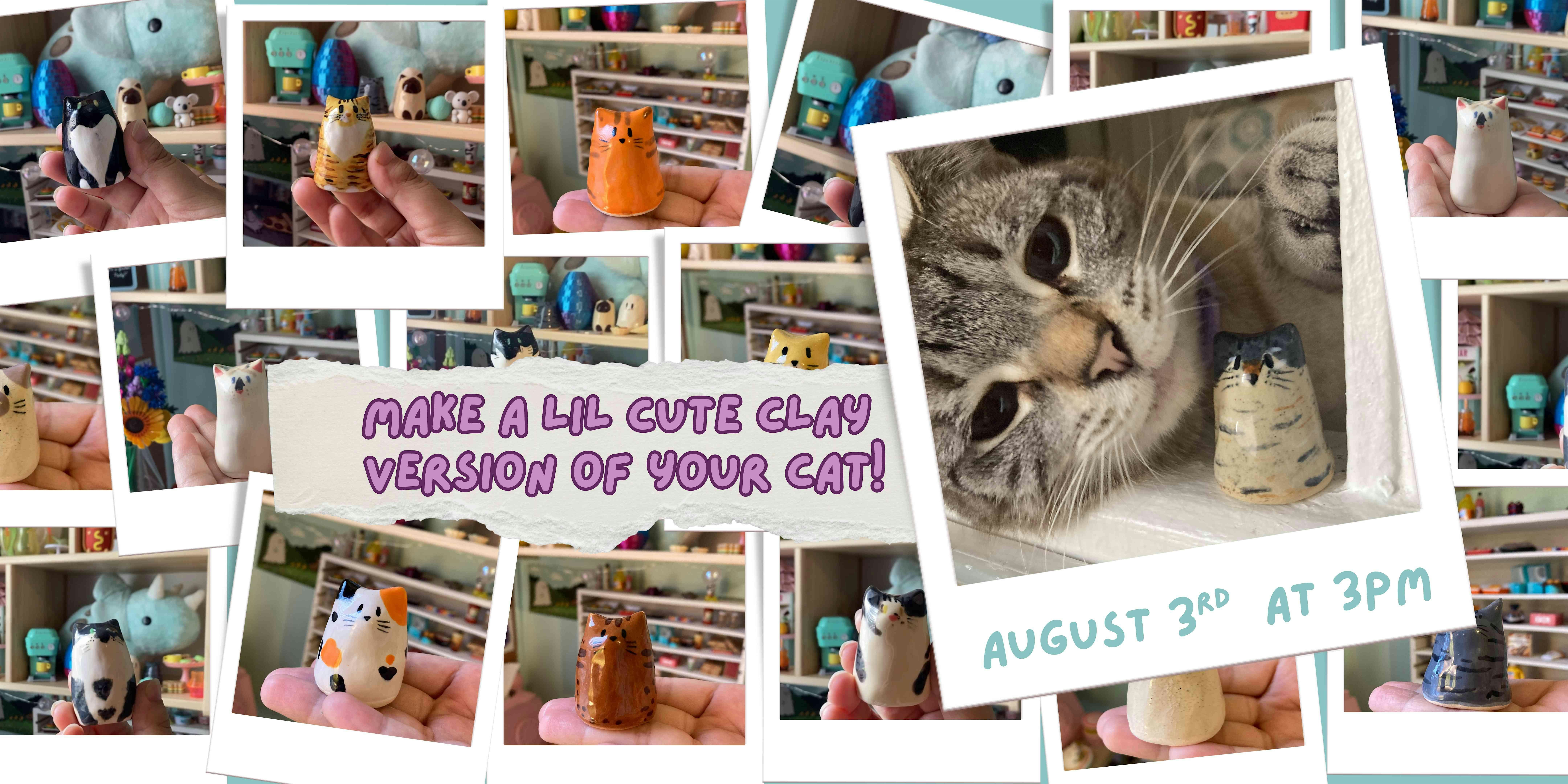 Sculpt & Paint Clay Cat Workshop at Salt & Ash Market – Indianapolis, IN