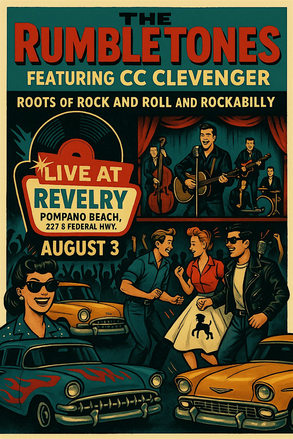 Swing & Rockabilly Dance Night with The Rumbletones at Revelry, S Federal Hwy, Pompano Beach, FL, USA – Pompano Beach, FL