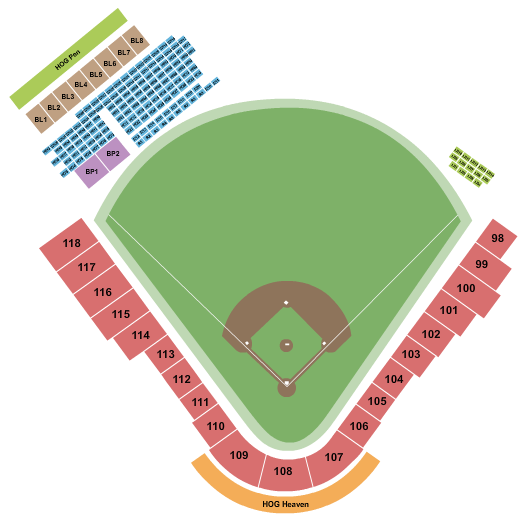Party Animals vs. Texas Tailgaters at Baum-Walker Stadium at George Cole Field – Fayetteville,