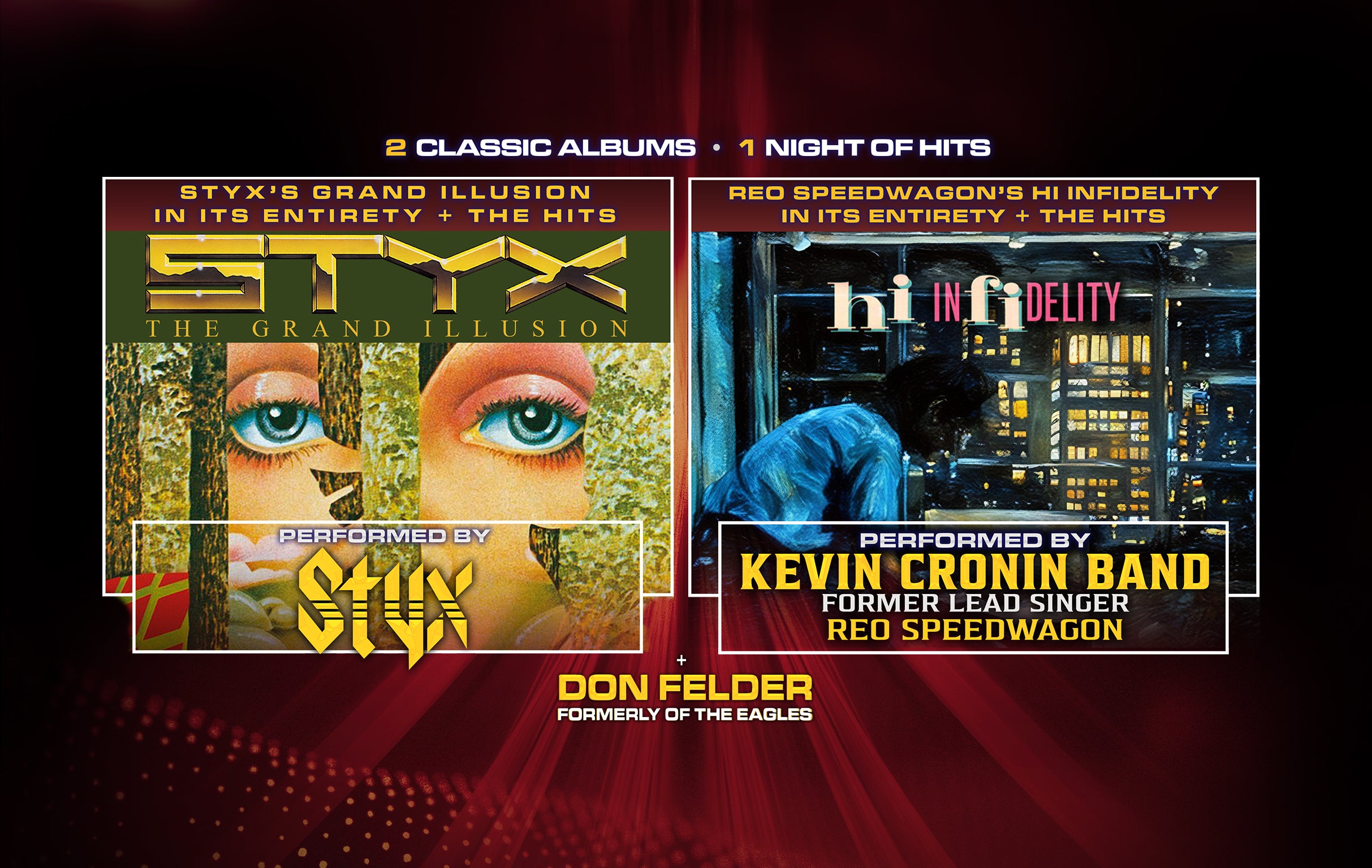 Styx, Kevin Cronin & Don Felder at American Family Insurance Amphitheater – Milwaukee,