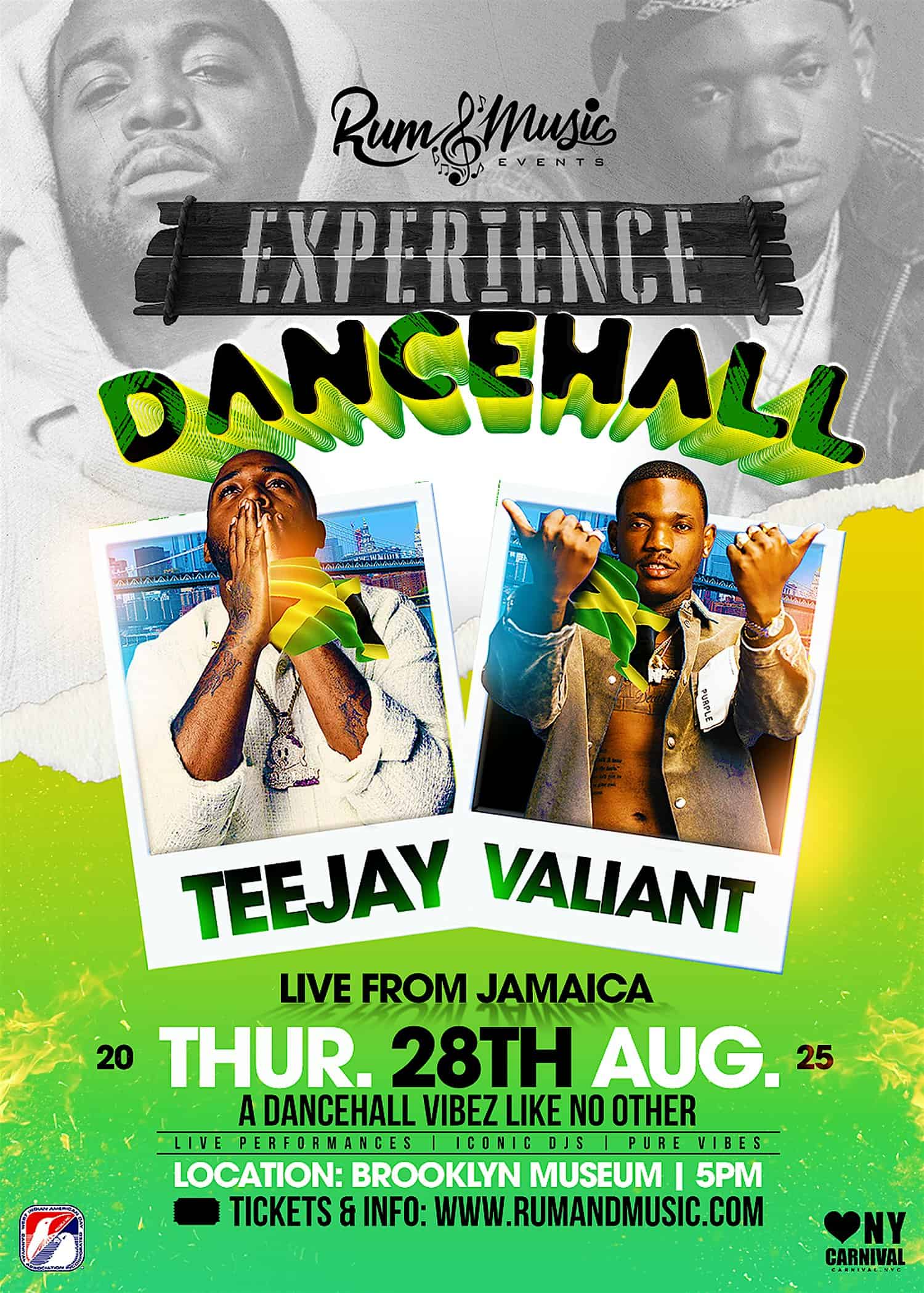 Rum and Music | Experience Dancehall – The Ultimate Dancehall Bashment at 200 Eastern Pkwy – Brooklyn, NY