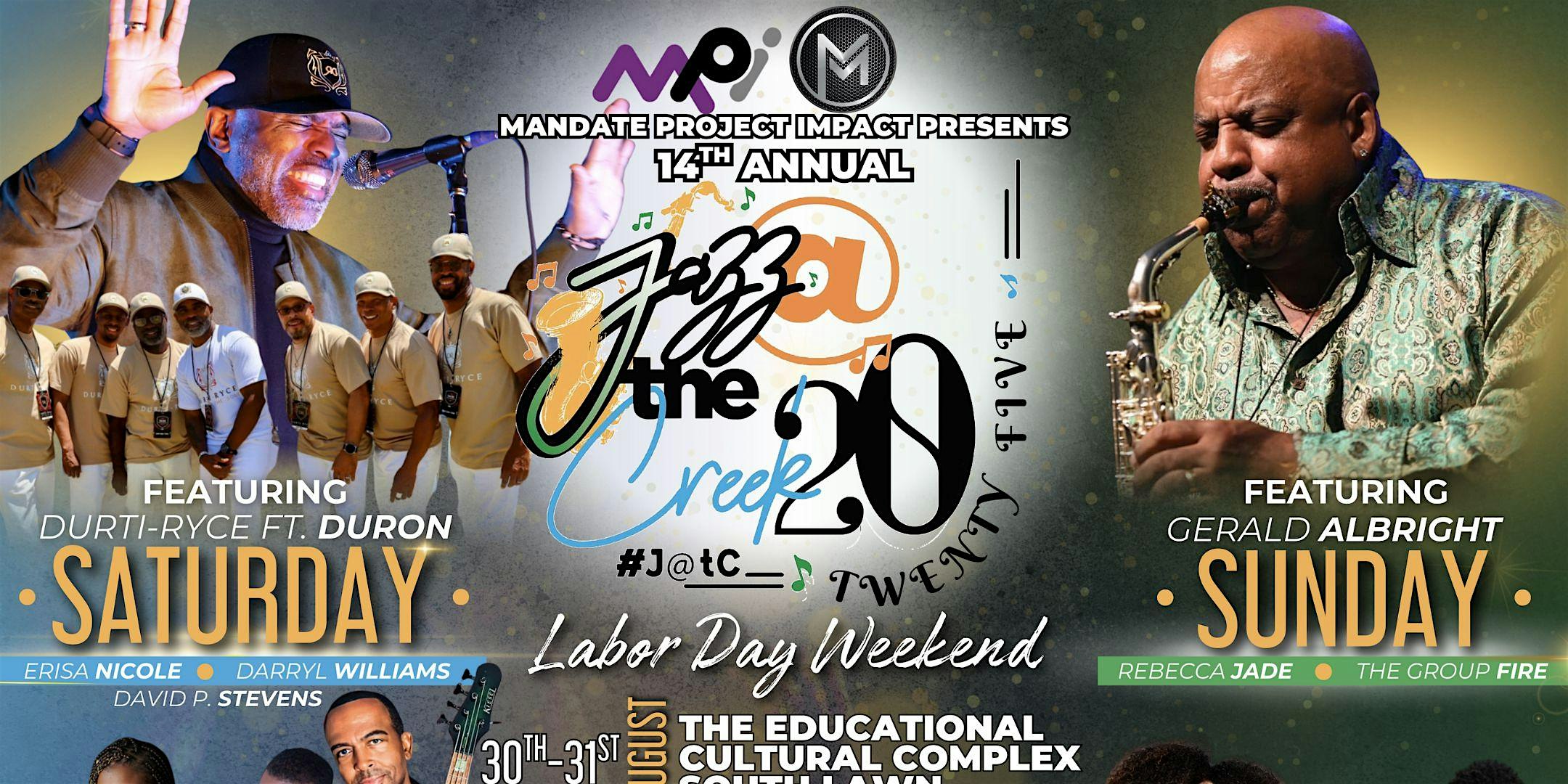 Jazz at the Creek 2025 at Educational Cultural Complex – South Lawn – San Diego, CA