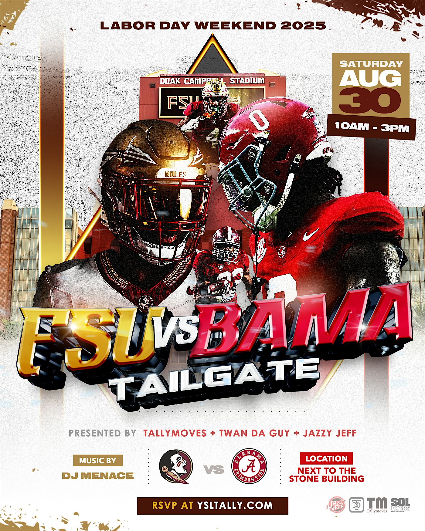 YSL WEEKEND: WARCHANT TAILGATE at Stone Building – Tallahassee, FL