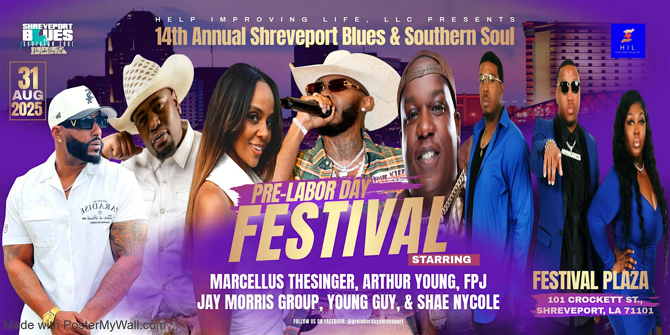14th Annual Shreveport Blues & Southern Soul Pre-Labor Day Fest at Festival Plaza – Shreveport, LA