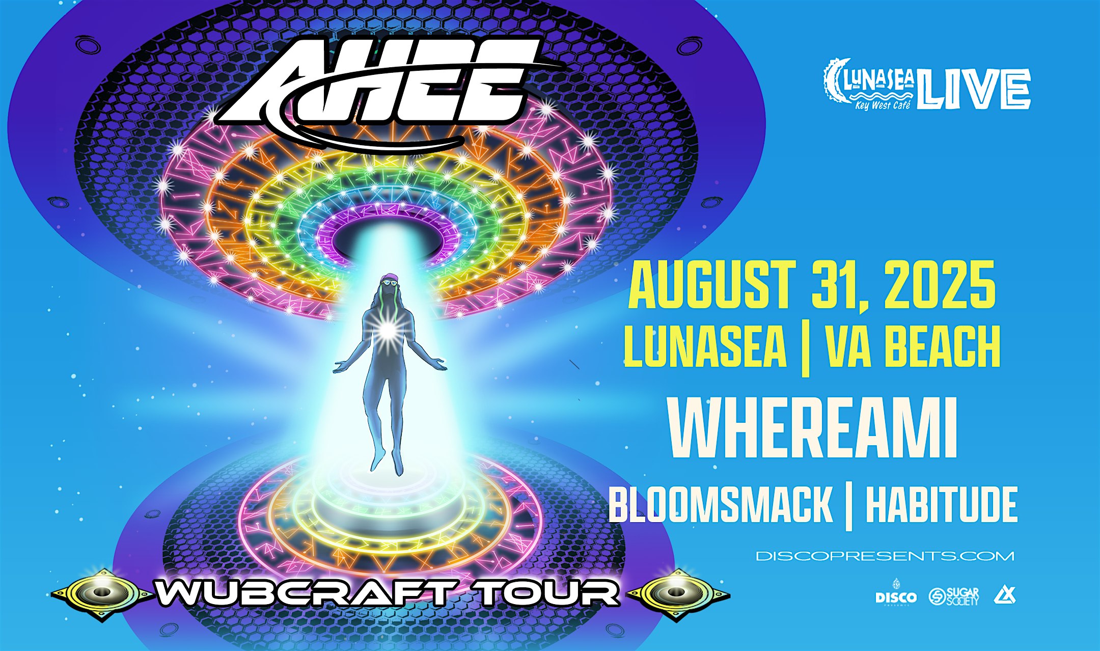 AHEE’s Wubcraft Wookout at Lunasea VA Beach at Lunasea Key West Cafe – Virginia Beach, VA