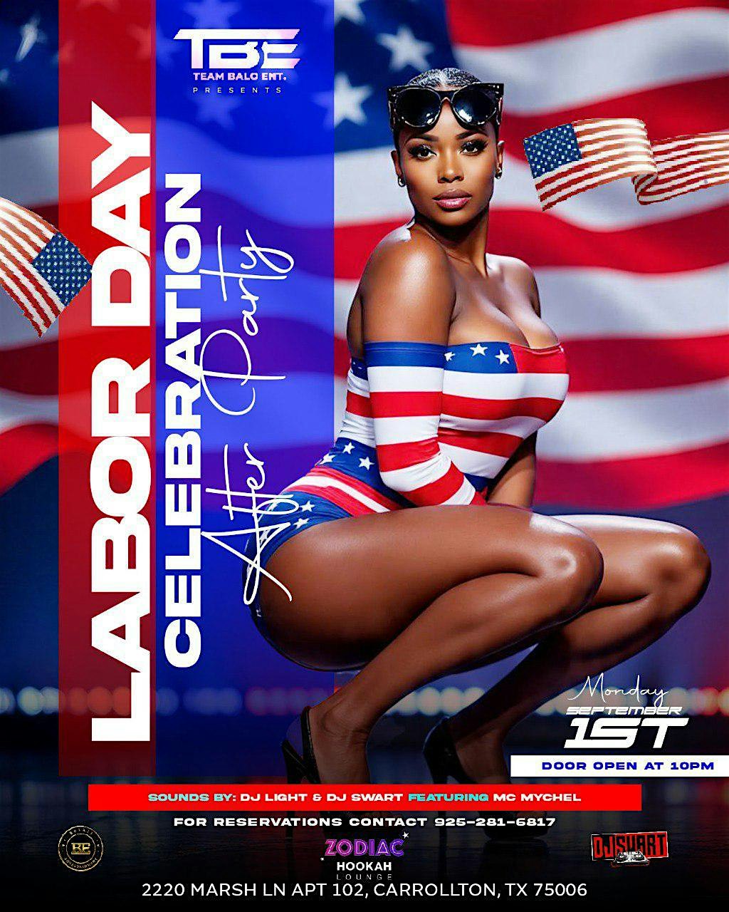 LABOR DAY AT ZODIAC HOOKAH LOUNGE at 2220 Marsh Ln – Carrollton, TX