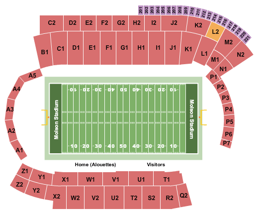 Montreal Alouettes vs. Hamilton Tiger-Cats at Molson Stadium – Montreal, Canada