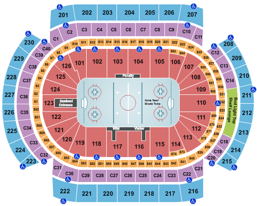 Minnesota Wild vs. Winnipeg Jets at Xcel Energy Center – Saint Paul,