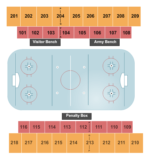 Army West Point Black Knights vs. RIT Tigers at Tate Rink – West Point,