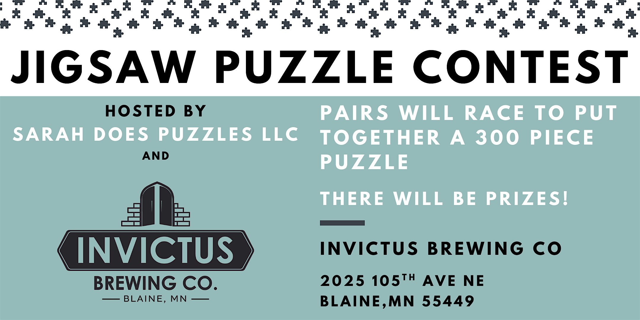 Pairs Jigsaw Puzzle Contest at Invictus Brewing Co – August 2025 at Invictus Brewing Company – Blaine, MN