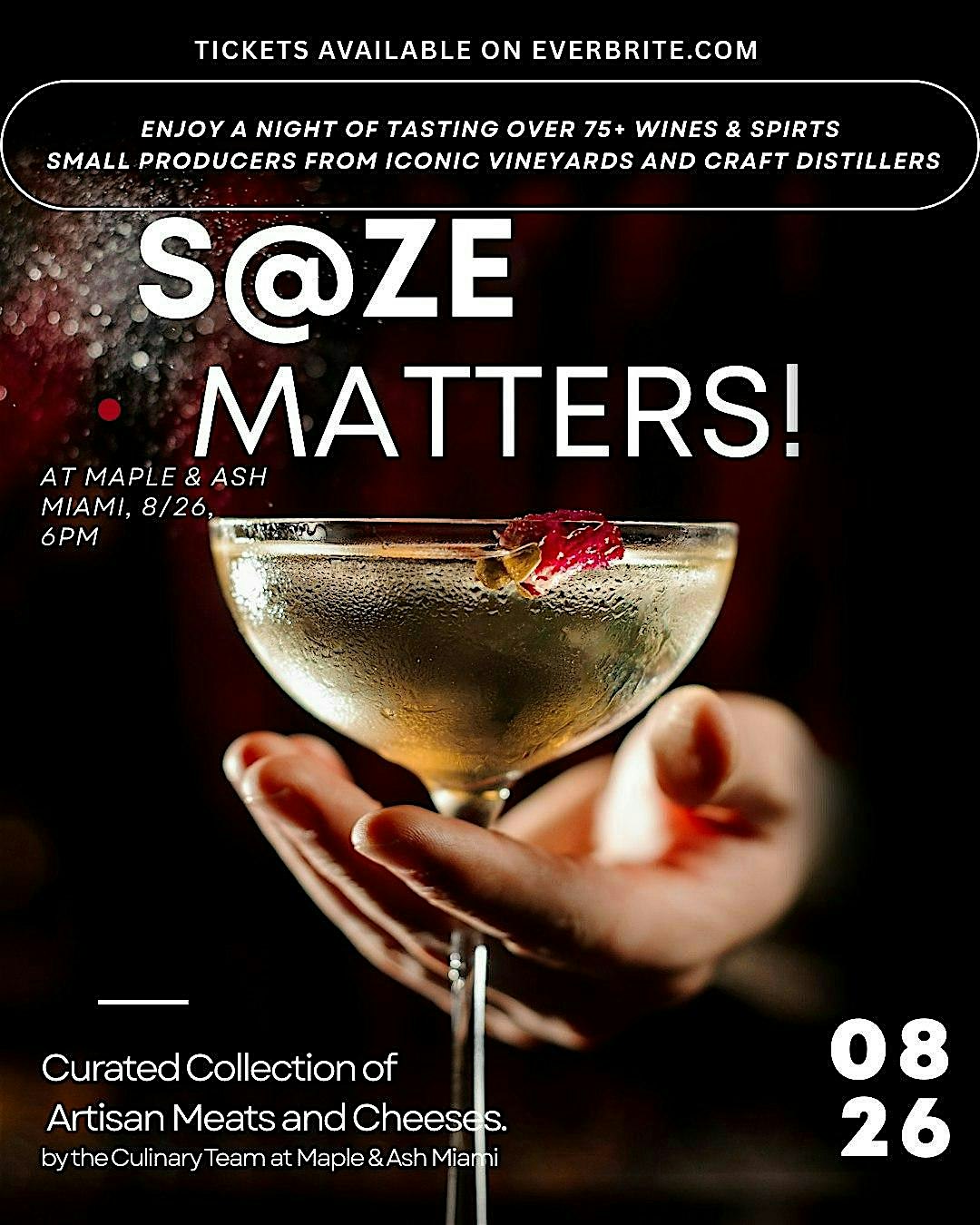 Maple & Ash Miami ‘s@ze Matters!’ Wine & Spirits Portfolio Show at Maple & Ash – Miami, FL