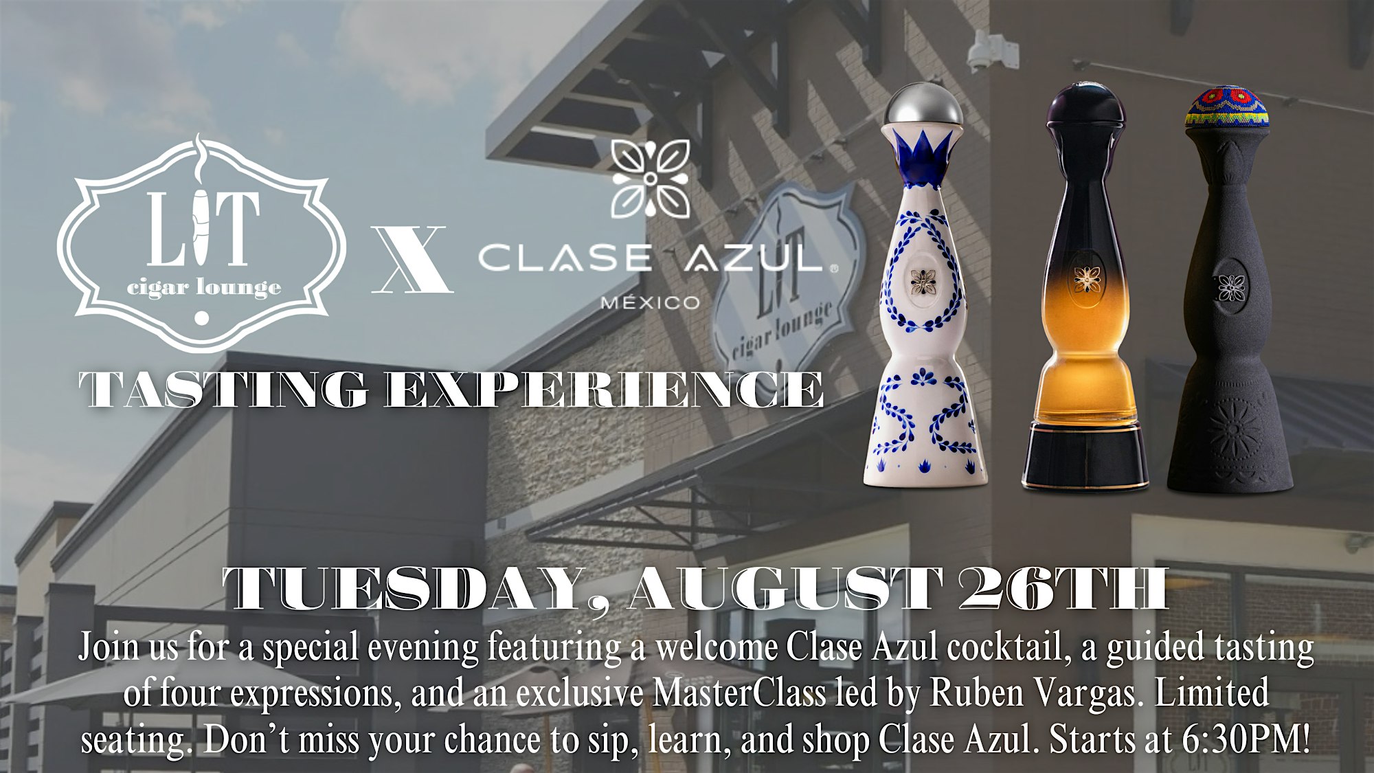 Clase Azul Tasting Experience at LIT Cigar Lounge St Louis – Chesterfield, MO