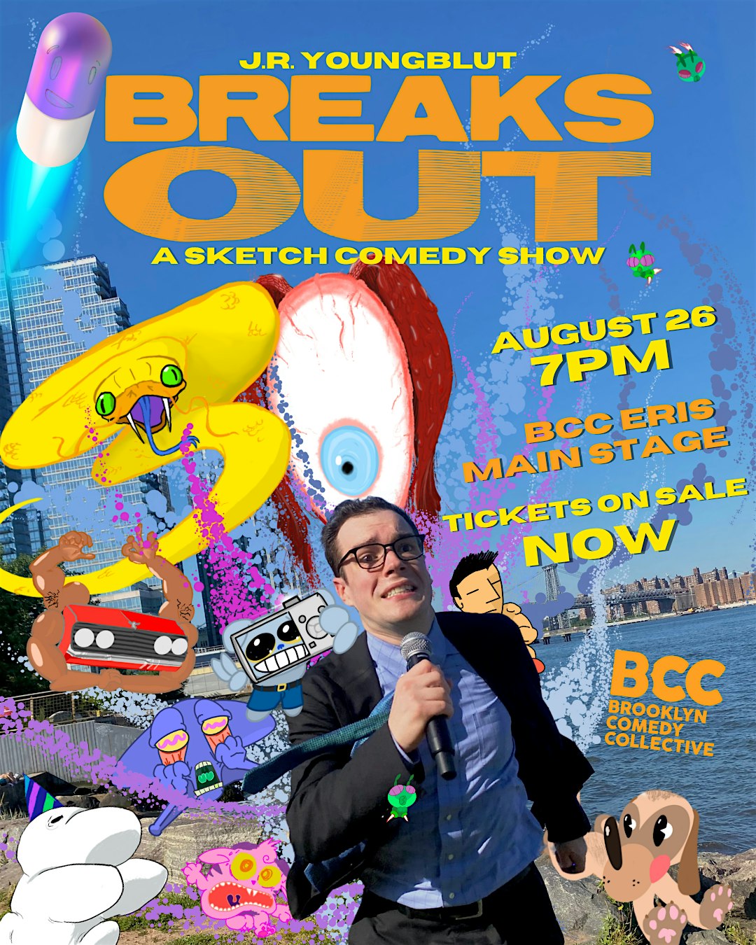 JR Youngblut Breaks Out: A Sketch Show at Brooklyn Comedy Collective – Brooklyn, NY