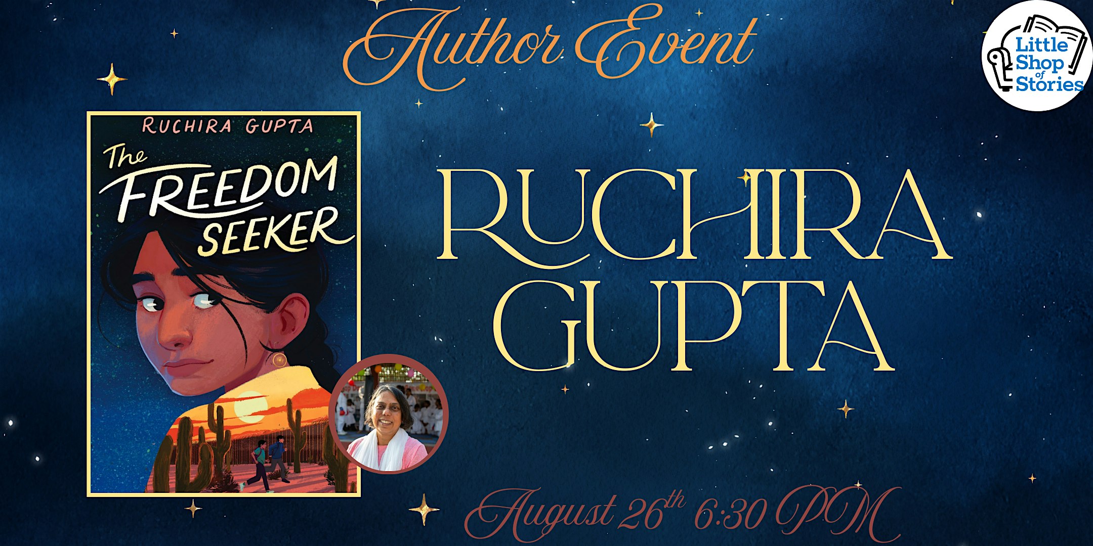 Ruchira Gupta – The Freedom Seeker! at Little Shop of Stories – Decatur, GA