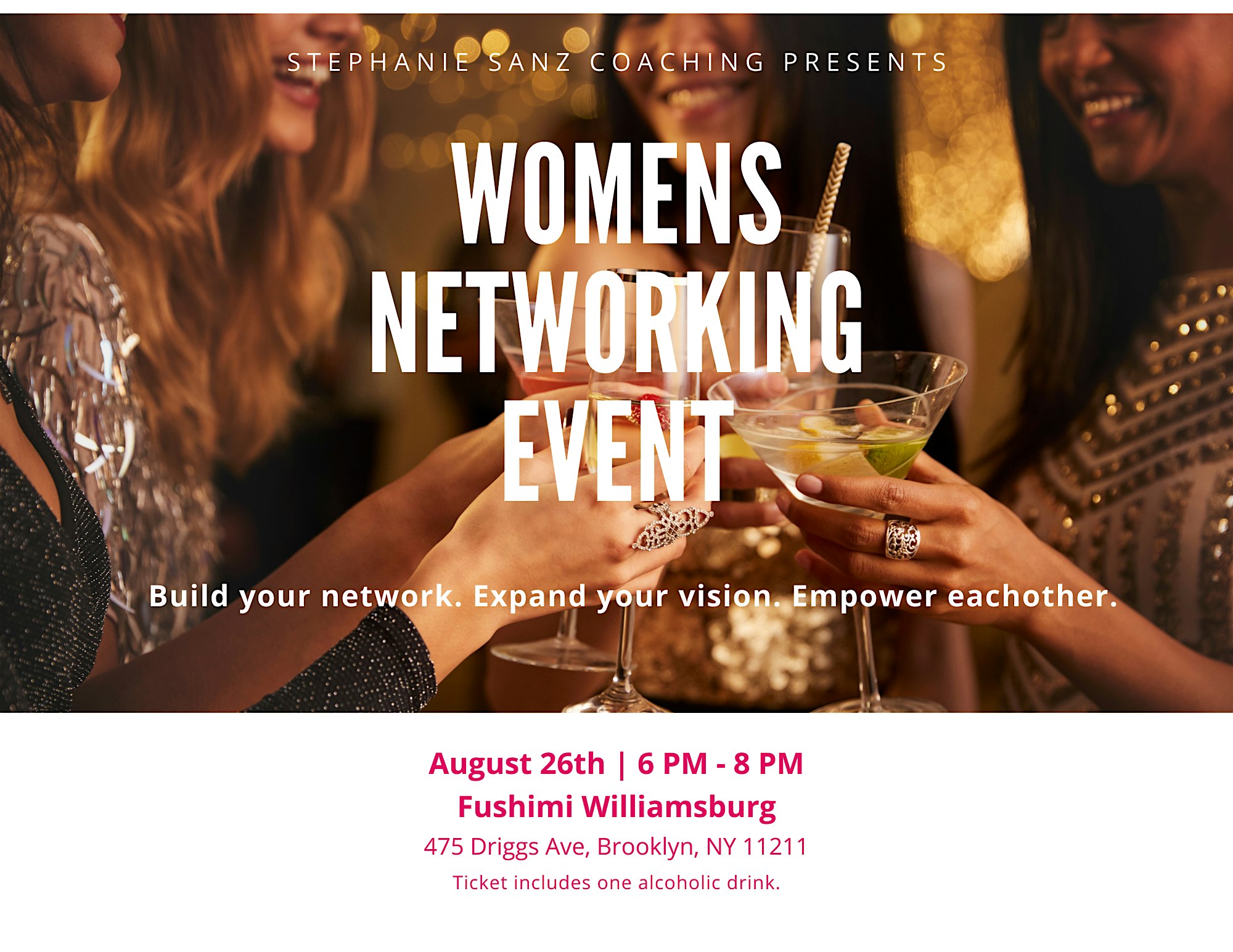 Women’s Networking Event for the Female Movers and Shakers at Fushimi Williamsburg – Brooklyn, NY